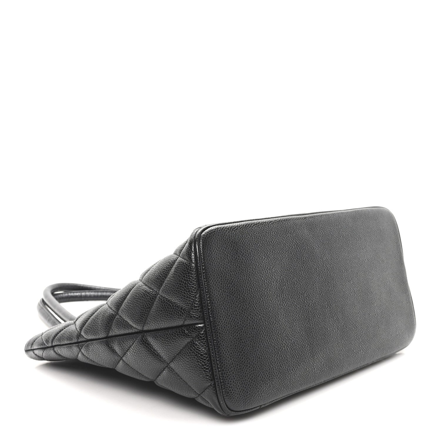 Caviar Quilted Medallion Tote Black