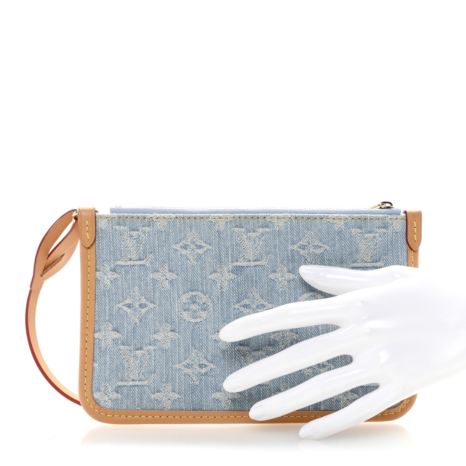 Monogram Denim CarryAll PM Sky Blue