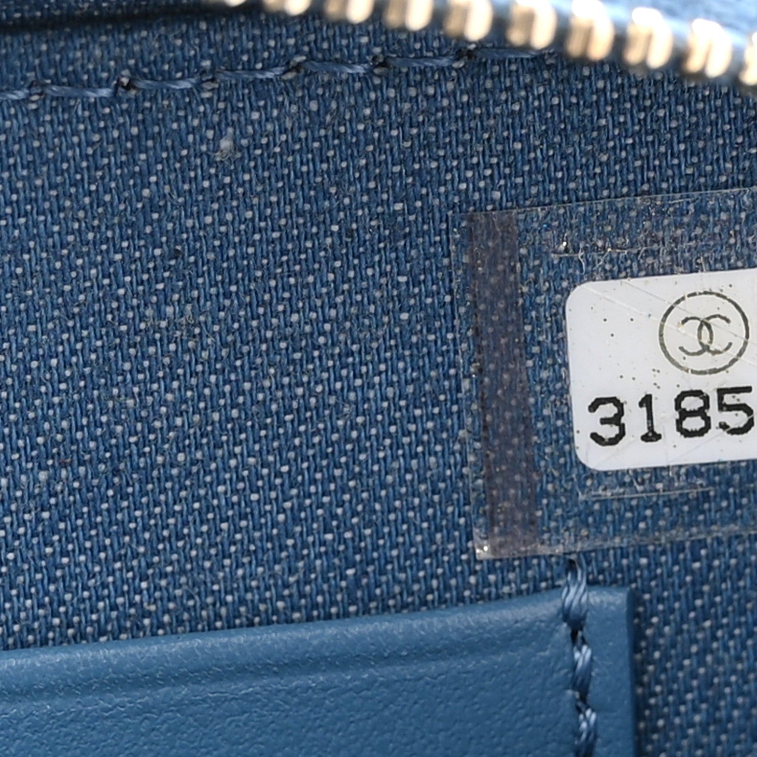Denim Quilted CC Pearl Crush Camera Case Blue