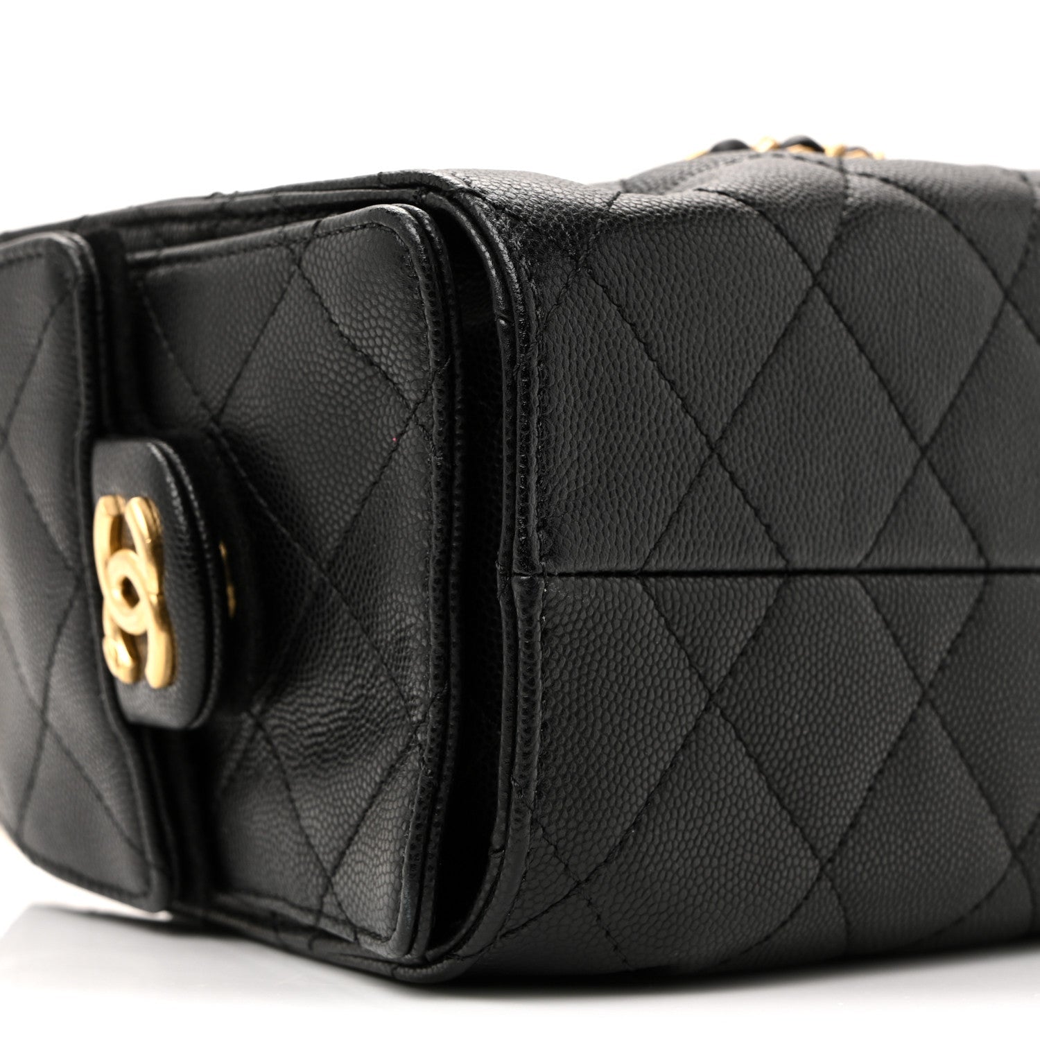 Caviar Quilted Mini Chanel 25 Handbag Black