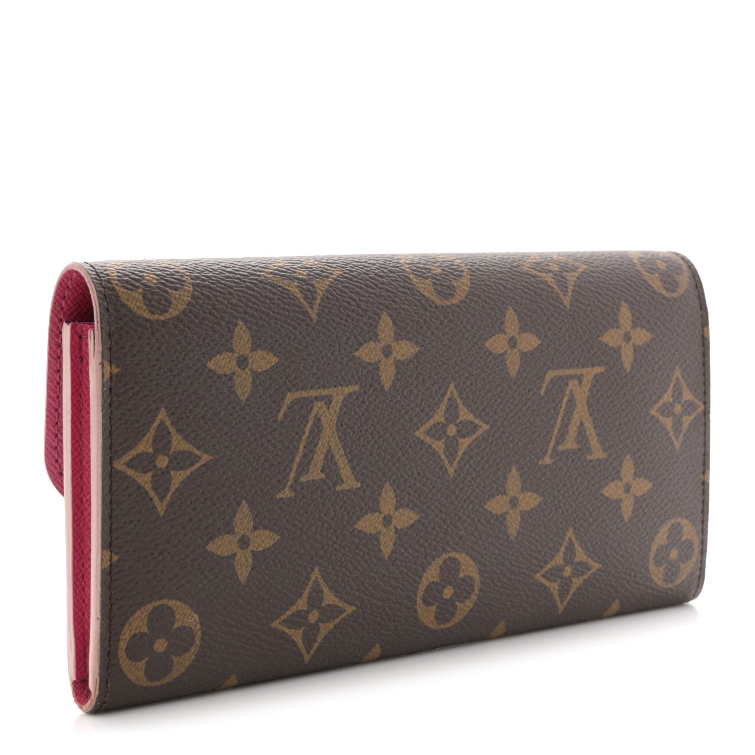 Monogram Bloom Flower Emilie Wallet Fuchsia