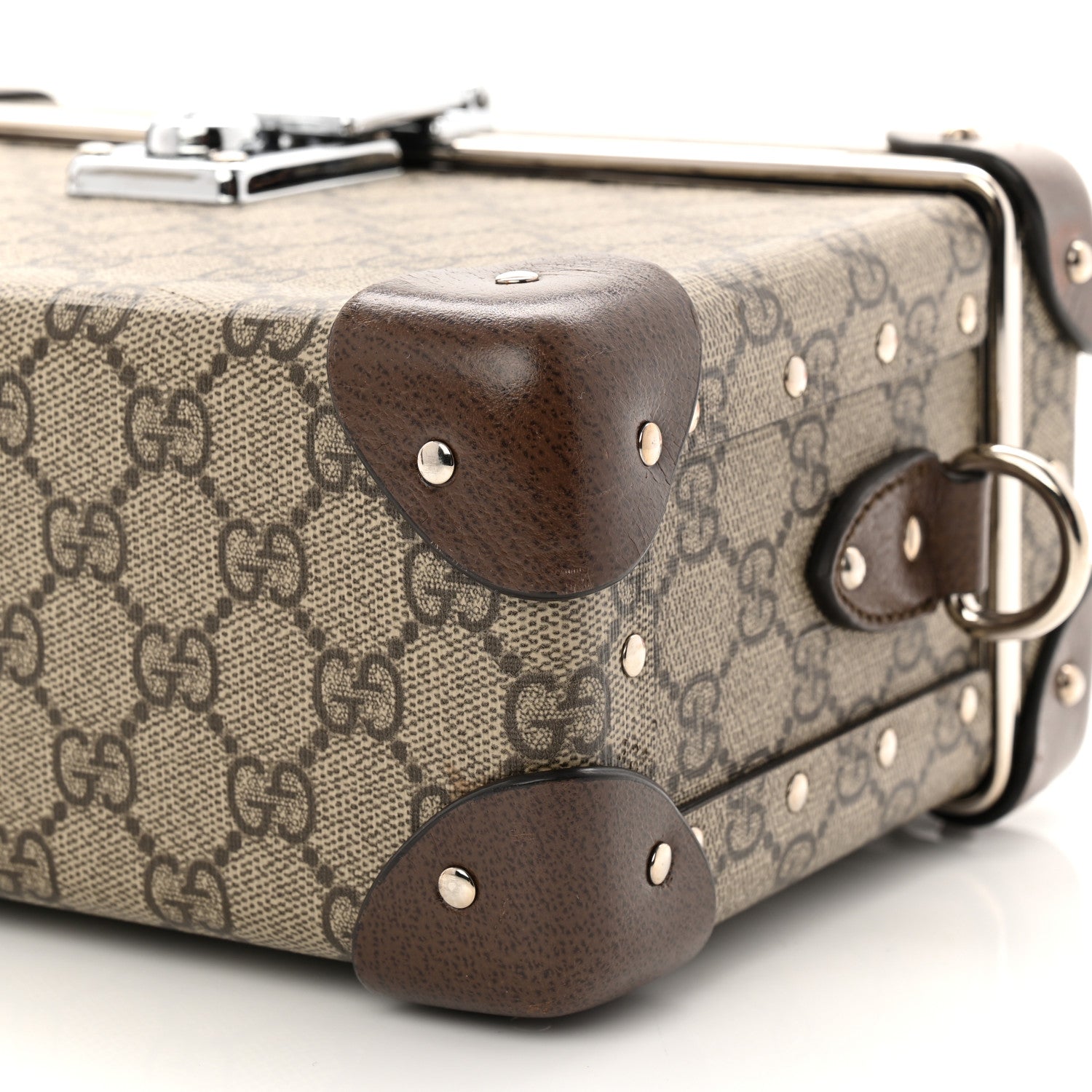 GG Supreme Monogram Globe-Trotter Beauty Case Brown