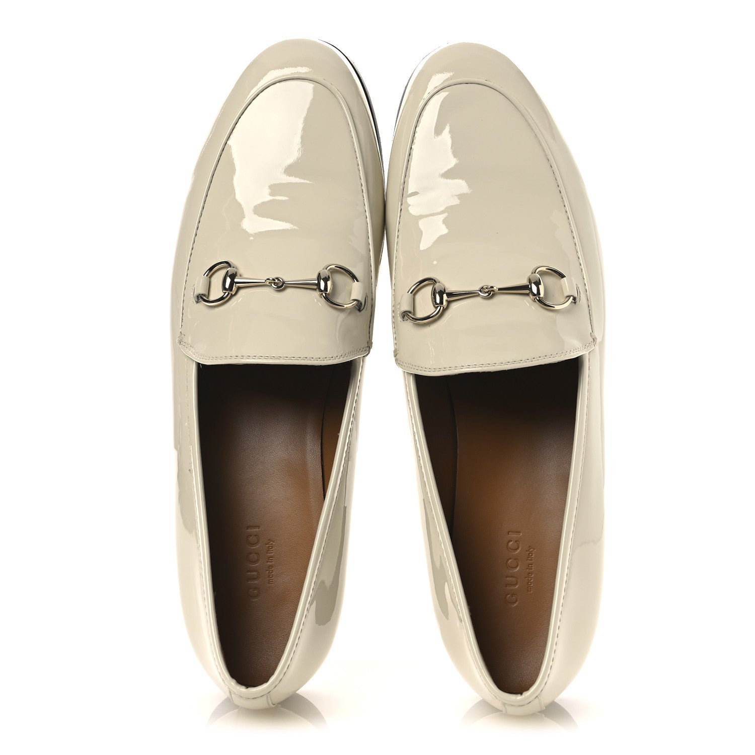 Patent Womens Jordaan Loafers 39.5 New Ivory