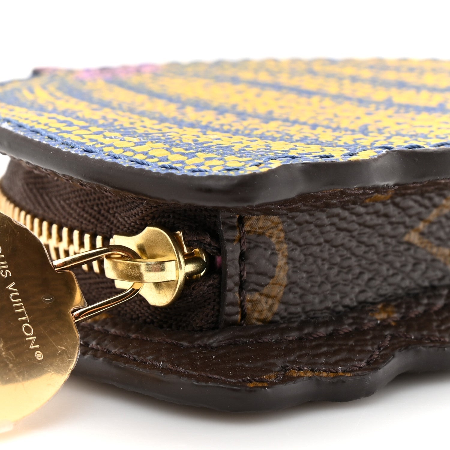 LV X YK Monogram Pumpkin Coin Purse