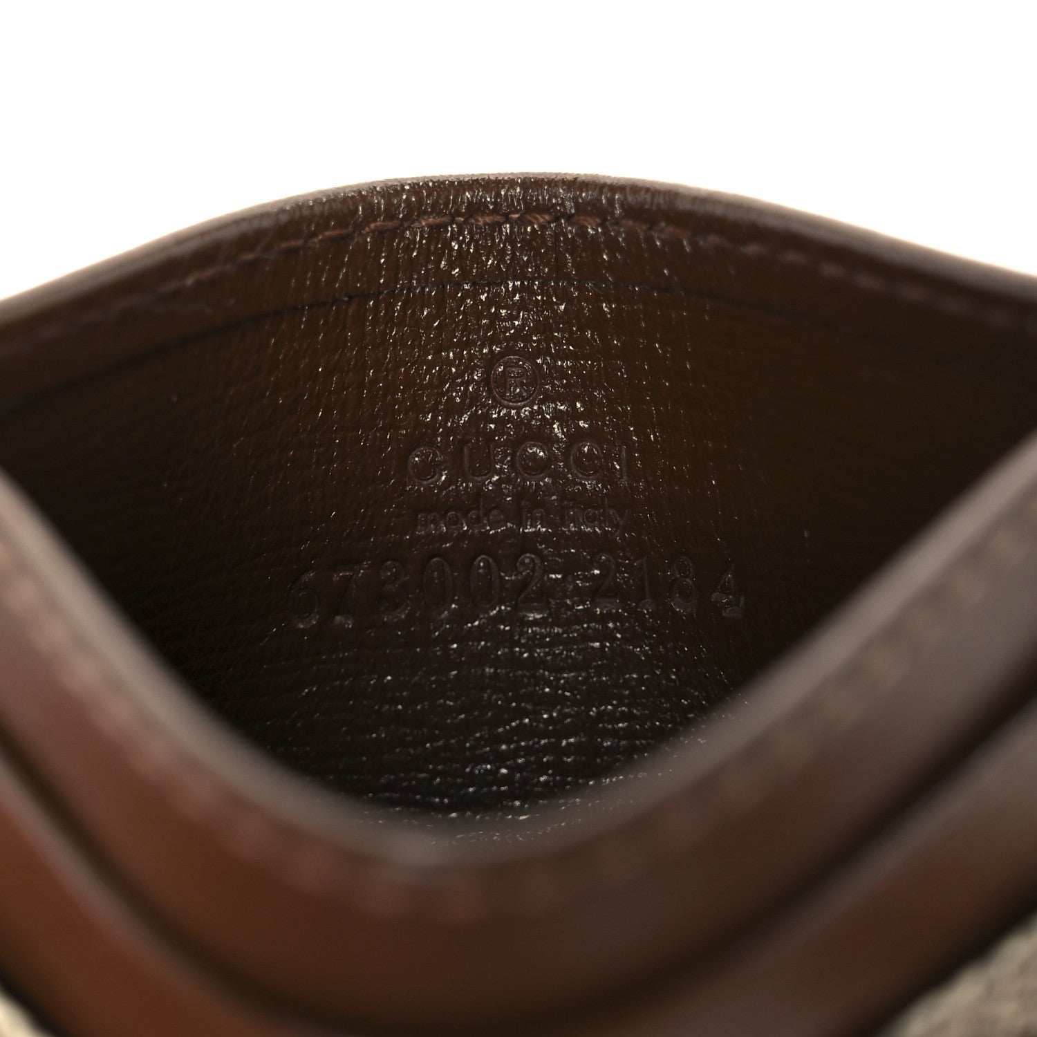 GG Supreme Monogram Azalea Calfskin Retro Interlocking G Card Holder Beige Ebony Brown Sugar
