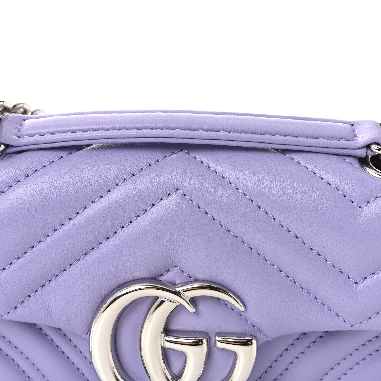 Lambskin Matelasse Small GG Marmont Shoulder Bag Lapis