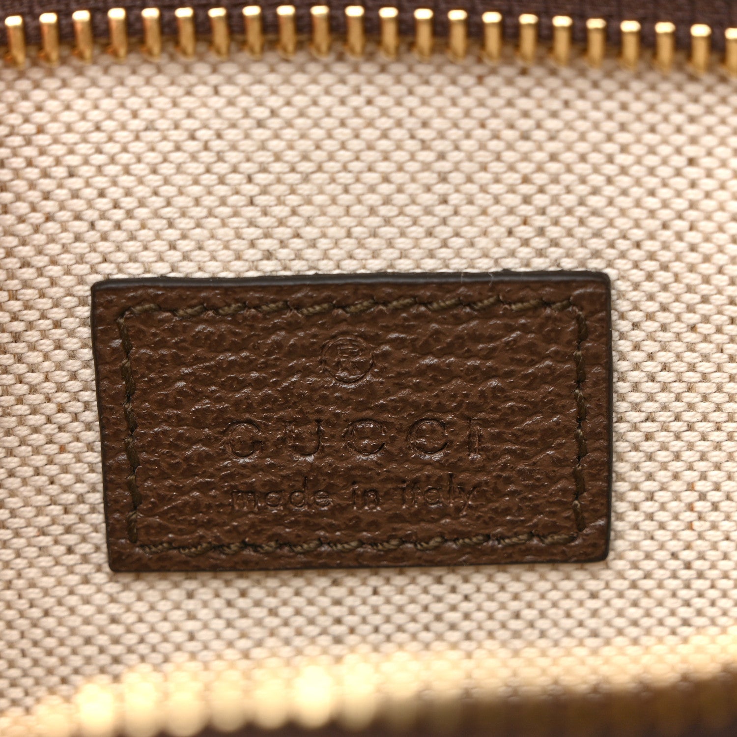GG Supreme Monogram Textured Dollar Calfskin Blondie Belt Bag Beige Ebony New Acero