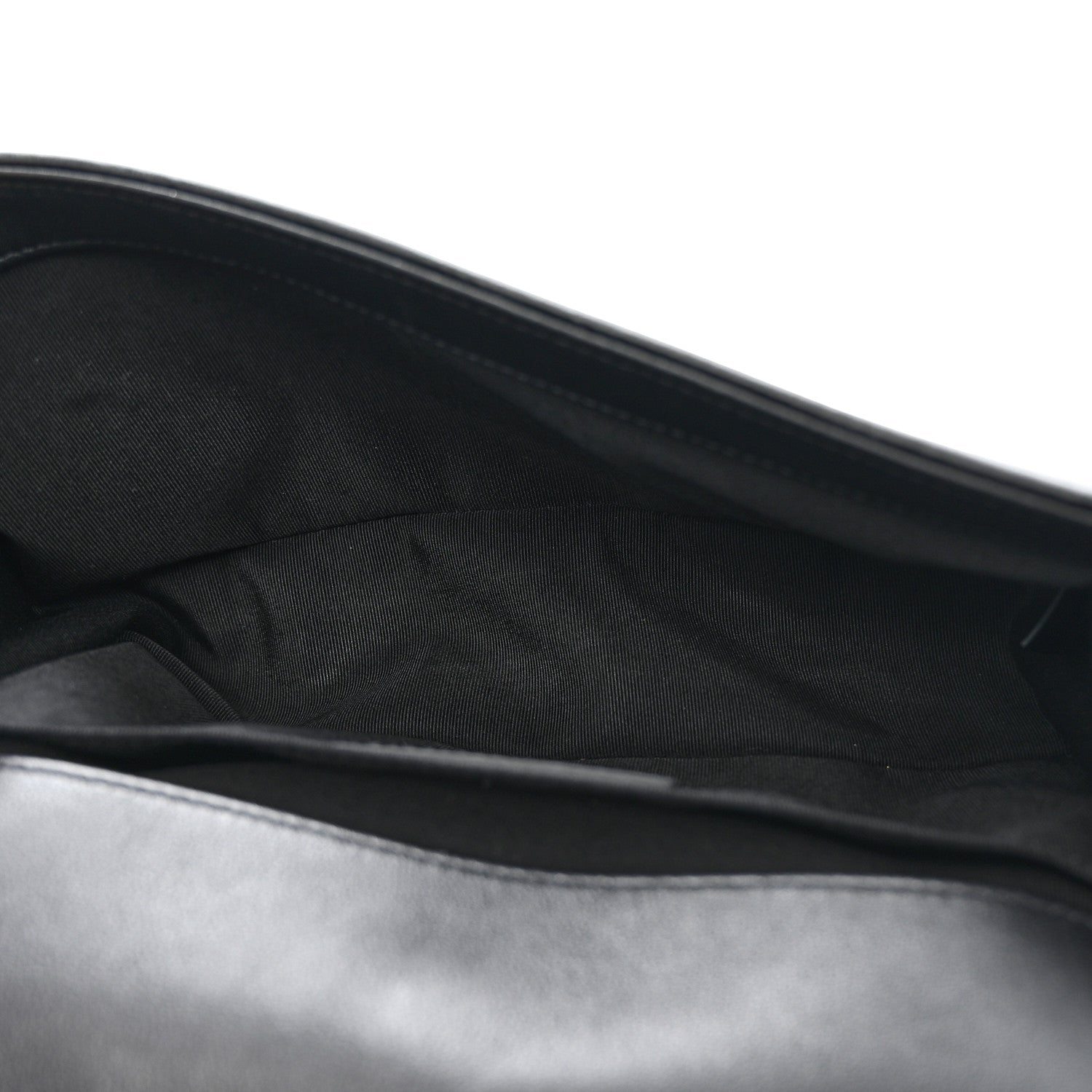 Lambskin Quilted Medium Boy Flap Black