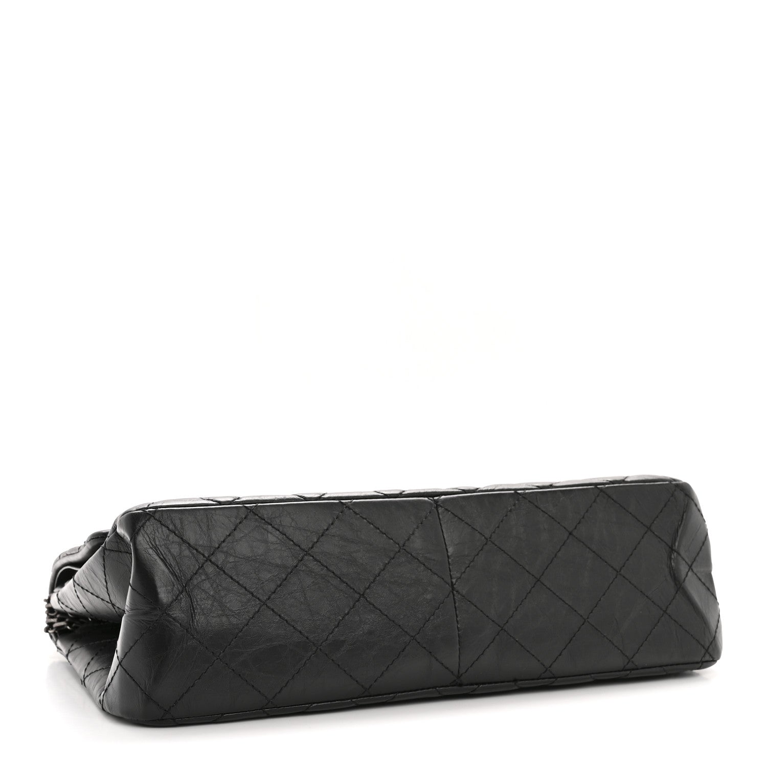 Aged Calfskin Quilted 2.55 Reissue 227 Flap Black
