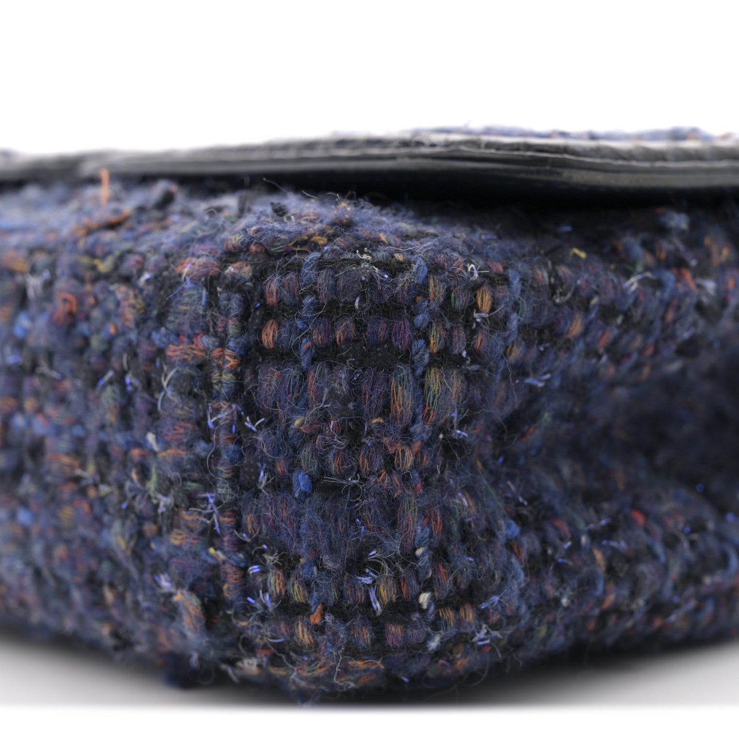 Tweed Watersnake Quilted Medium CC Filigree Flap Blue