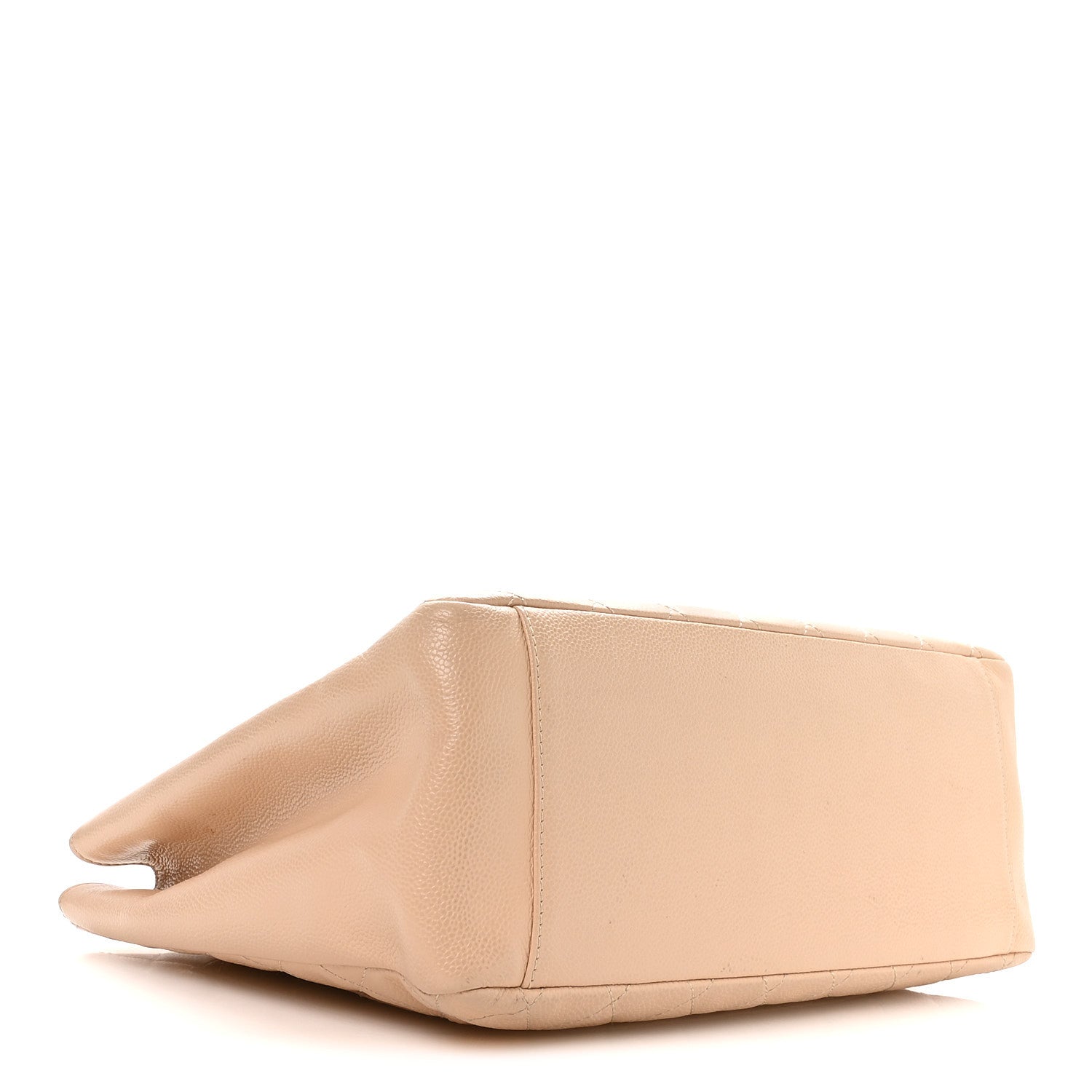 Caviar Quilted Grand Shopping Tote GST Beige Clair