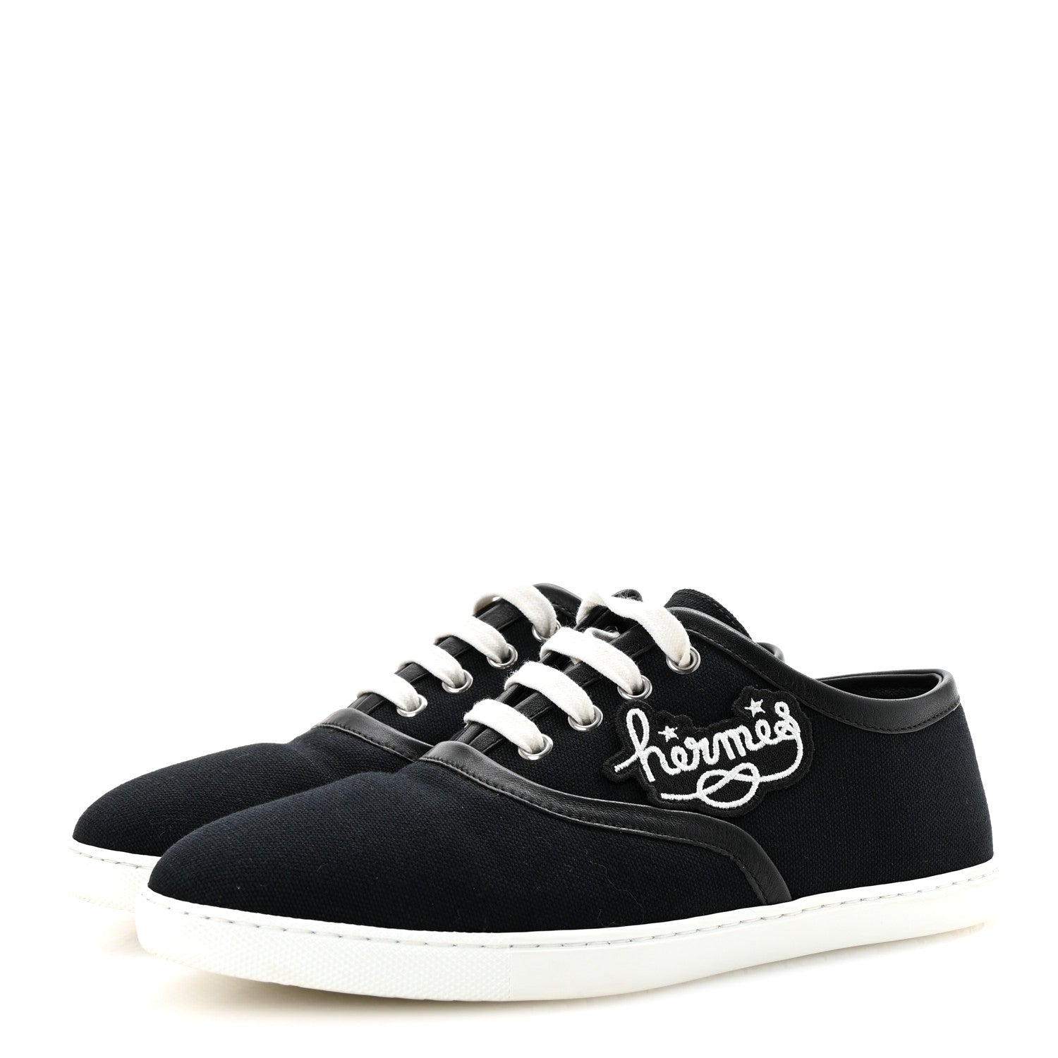 Canvas Embroidered Innocent Sneakers 37 Black