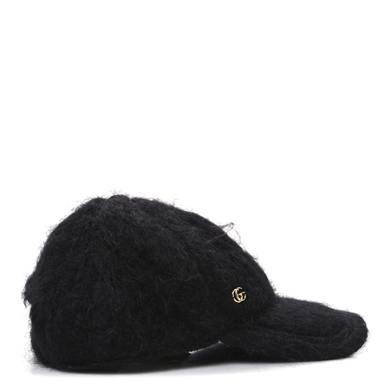 Mohair GG Lauren Baseball Hat L Black