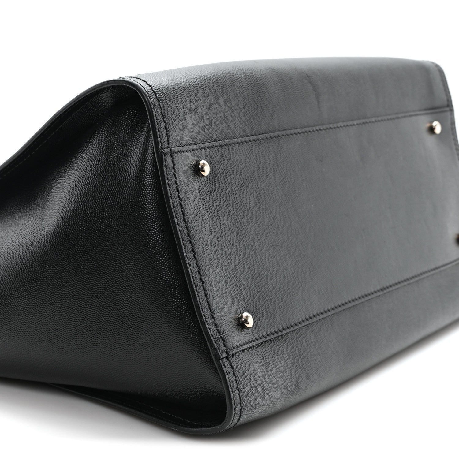 Caviar Medium Studded Deauville Tote Black