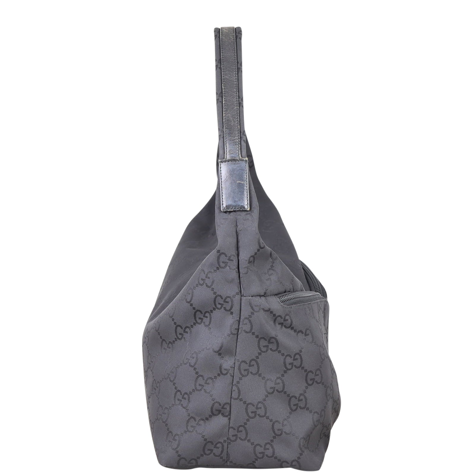 Gucci GG Nylon Zip Hobo