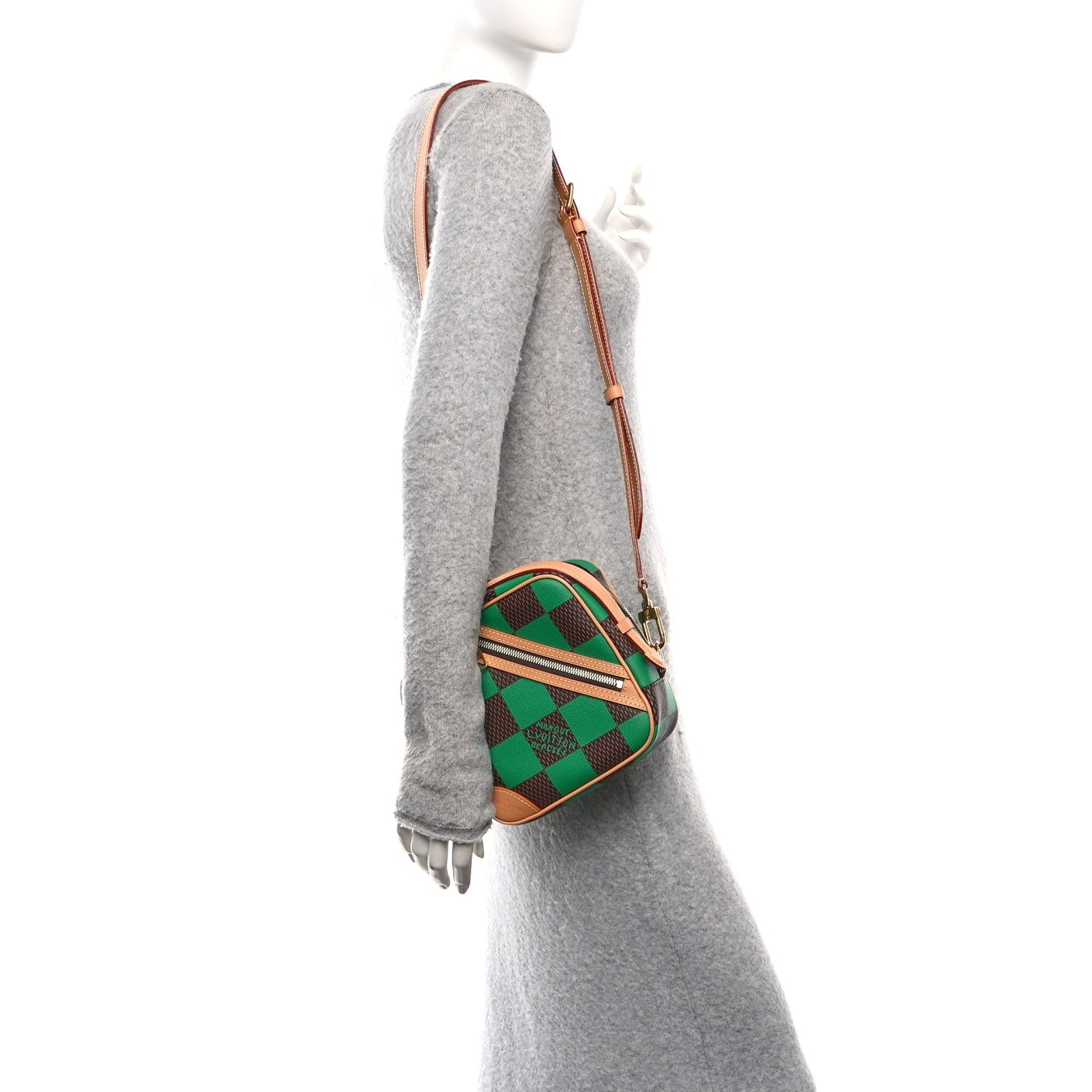 Damier Pop Chess Messenger Green