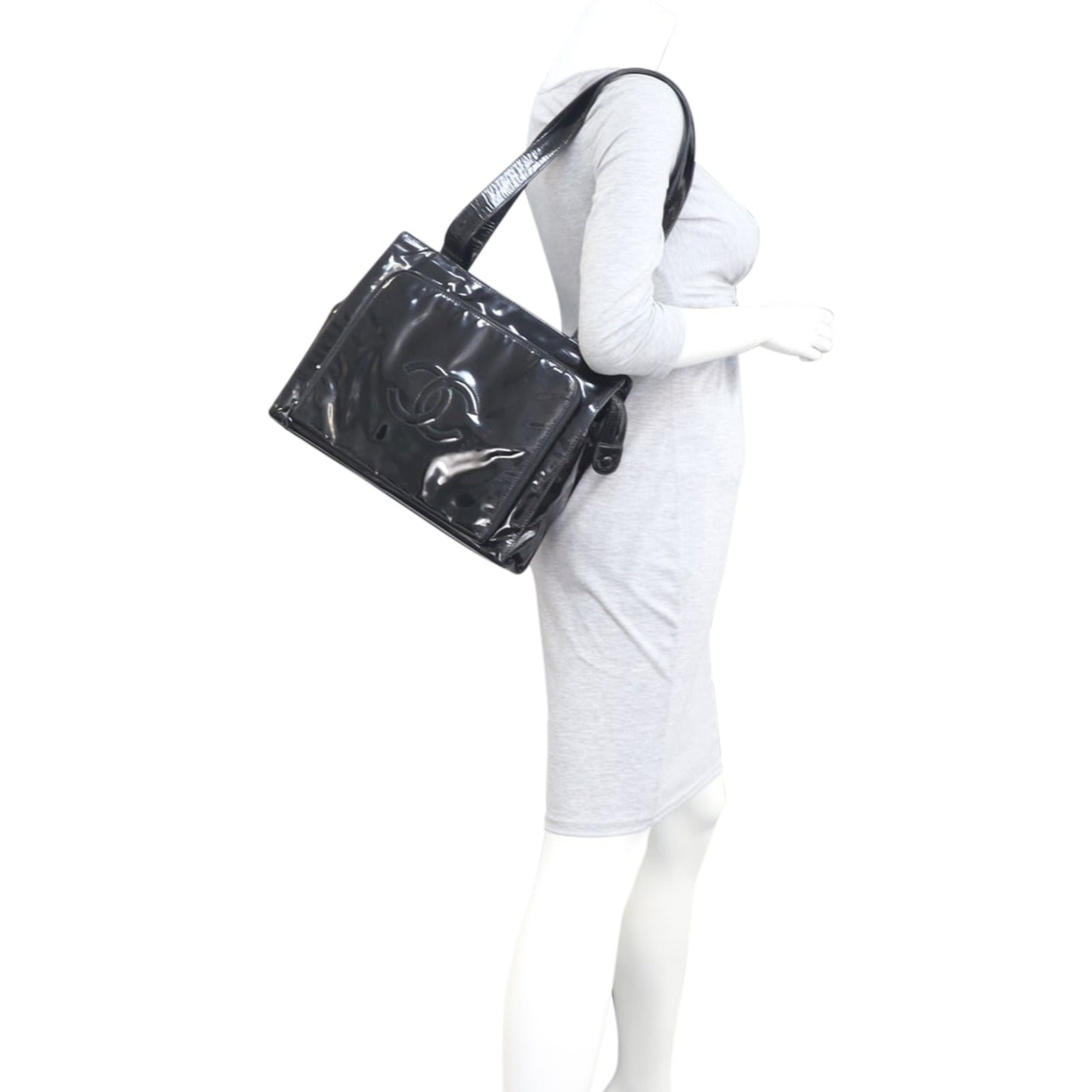 Chanel Timeless Vinyl Shoulder Bag