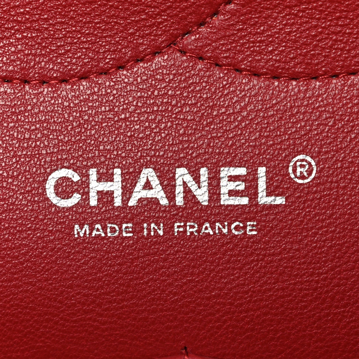 Caviar Quilted Jumbo Double Flap Dark Red