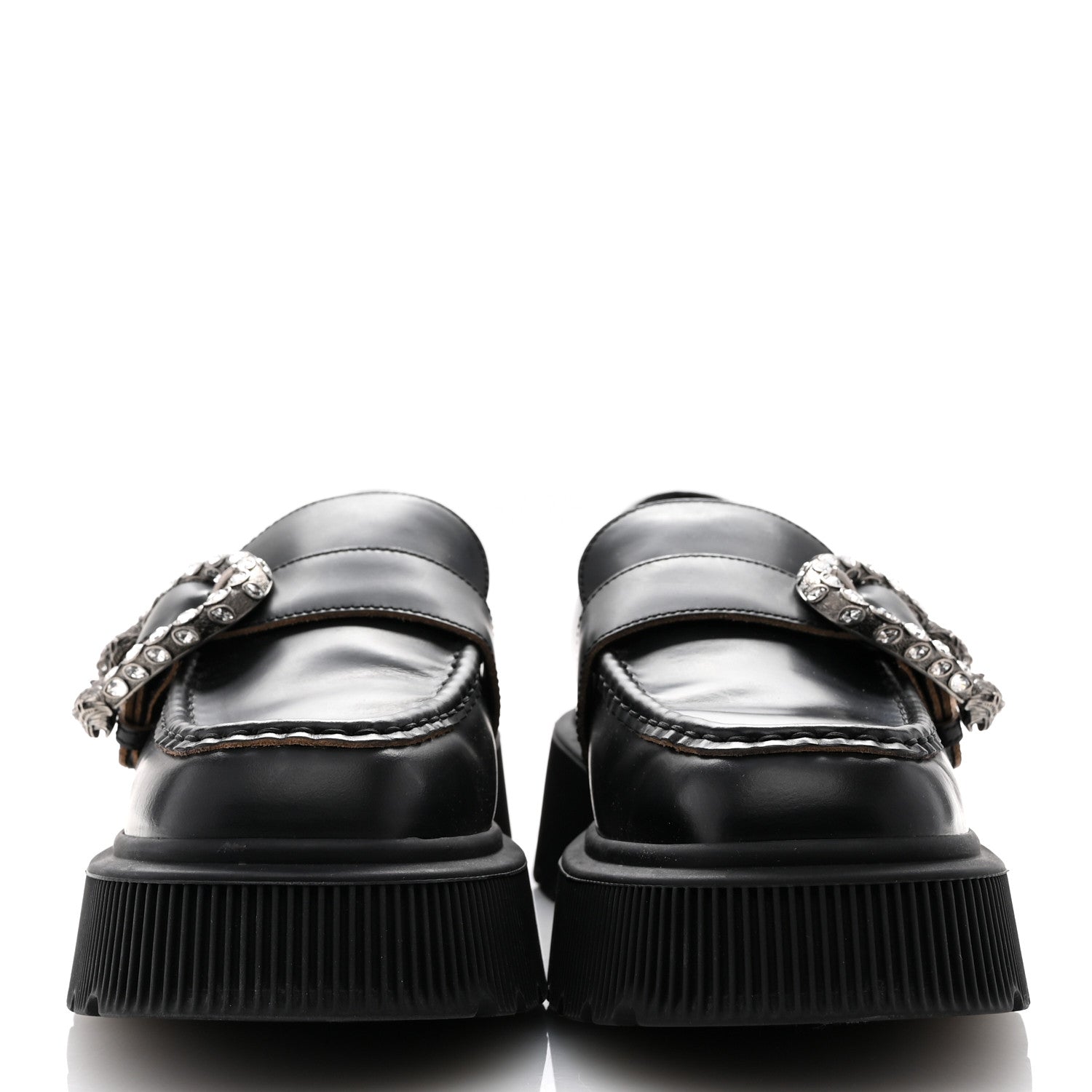 Cordovan Lux Dionysus Hunder Loafers 39.5 Black