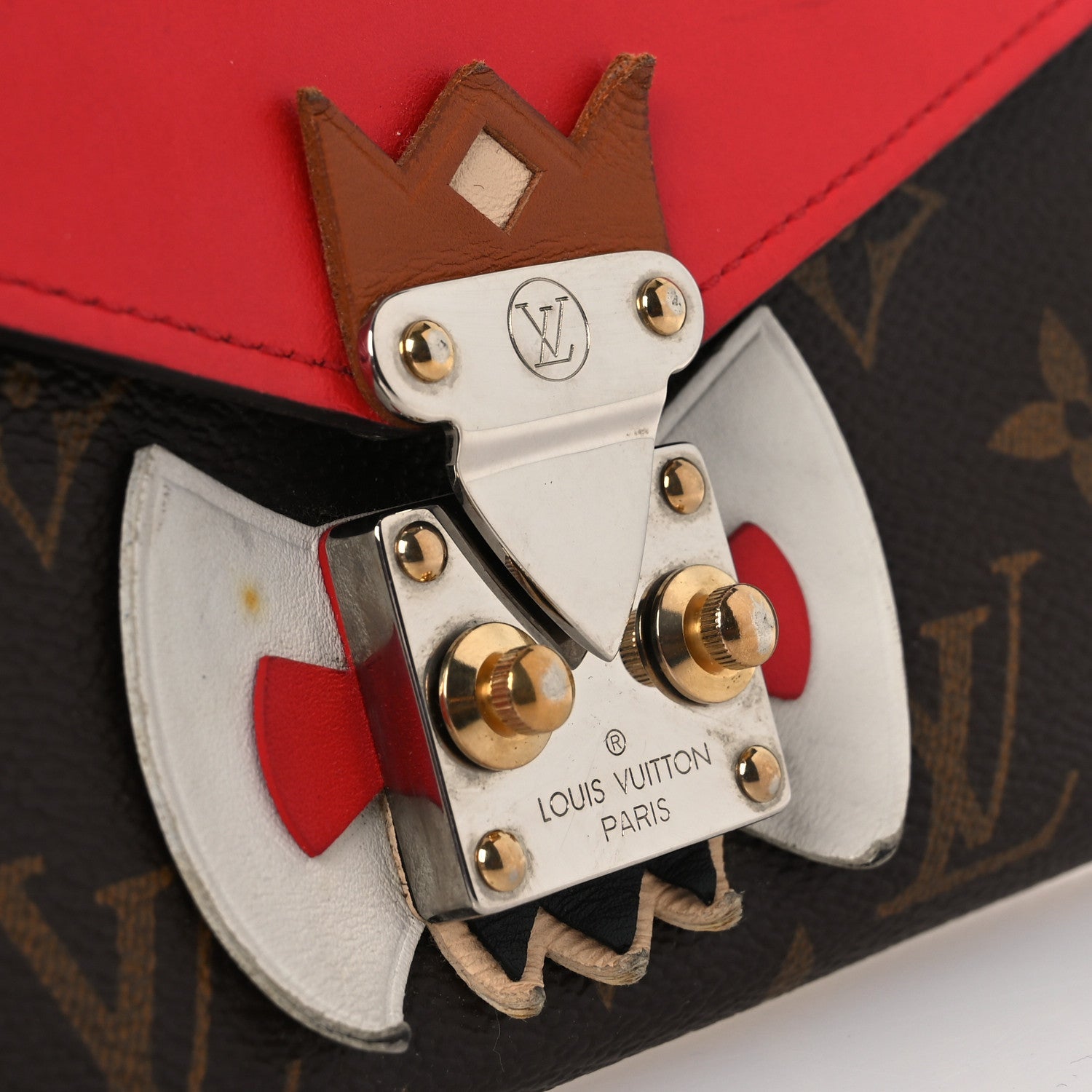 Monogram Tribal Mask Sarah Wallet Rouge