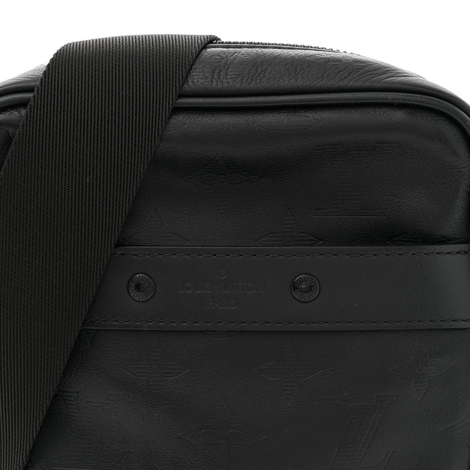 Calfskin Monogram Shadow Danube PM Black