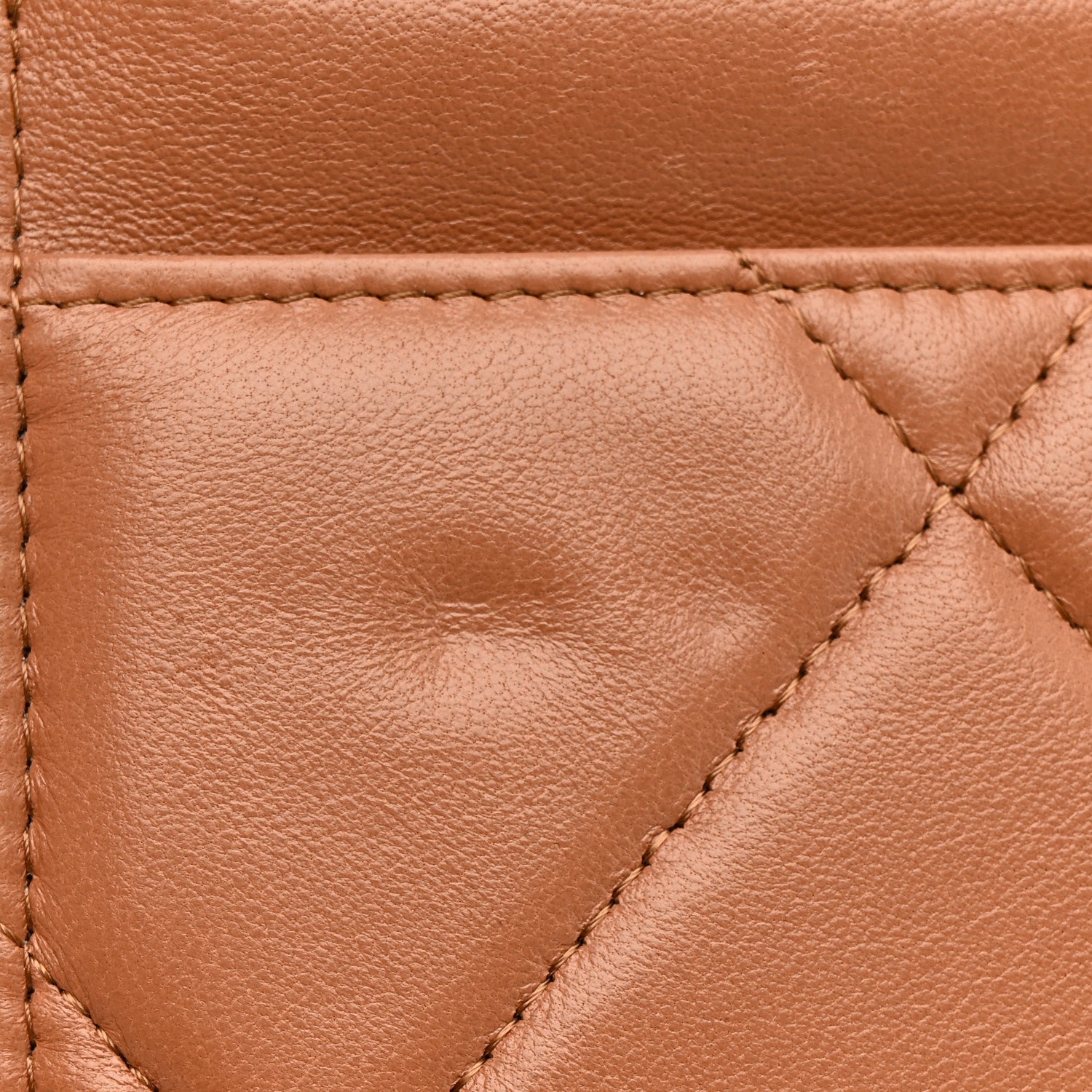 Lambskin Quilted Chanel 19 Wallet On Chain WOC Brown