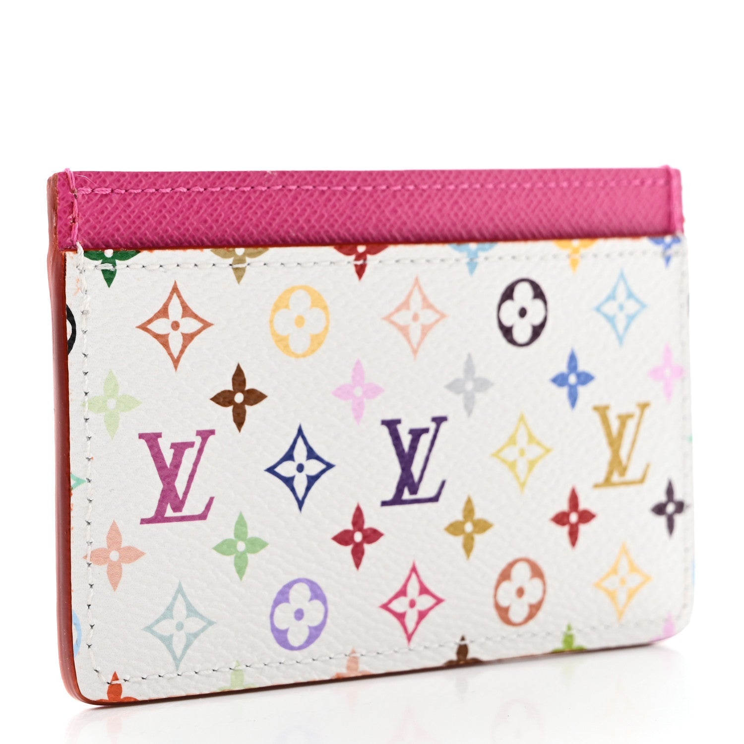 LV X TM Monogram Multicolor Card Holder Kawaii Pink