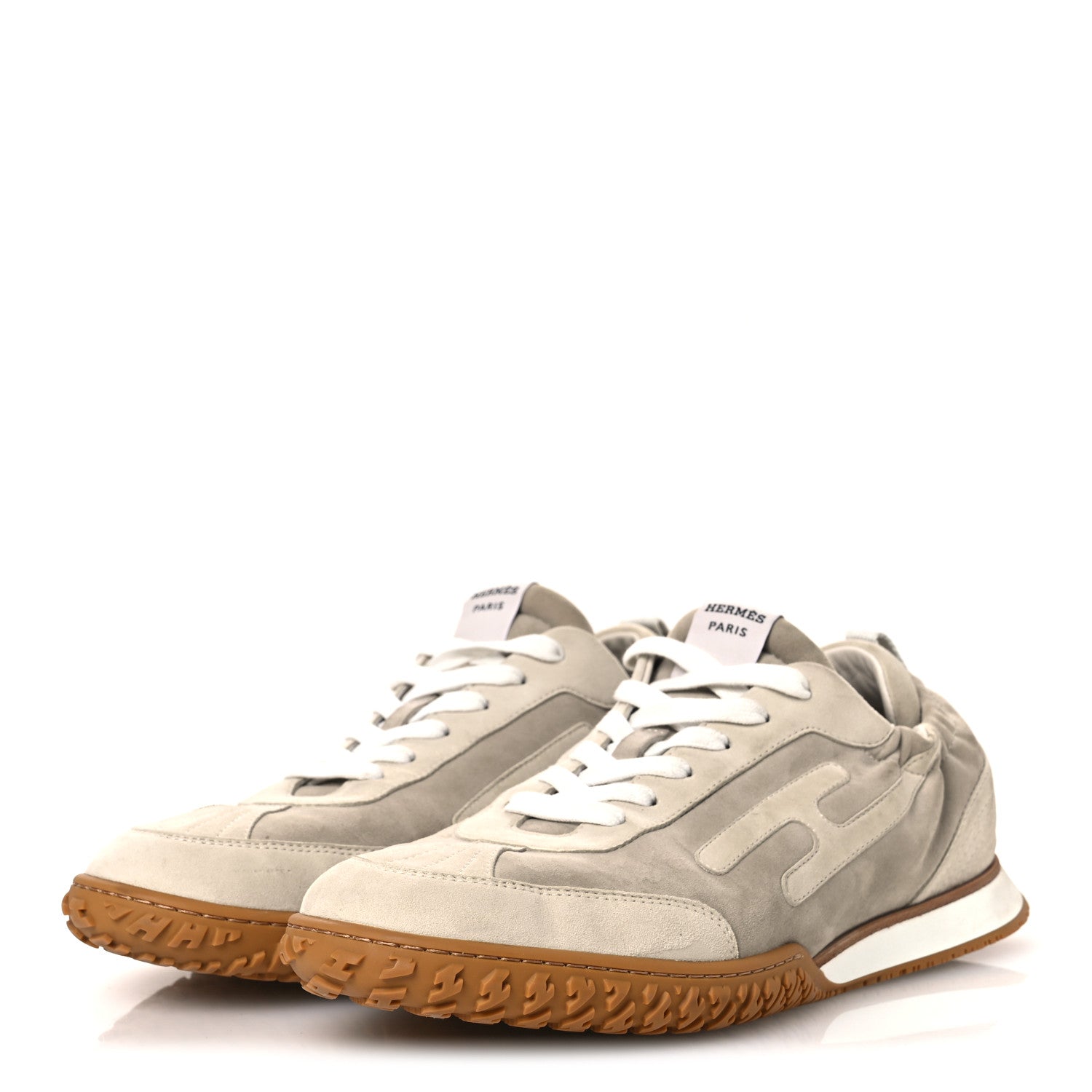 Suede Goatskin Mens Jet Sneakers 43 Beige Esquisse Glaise
