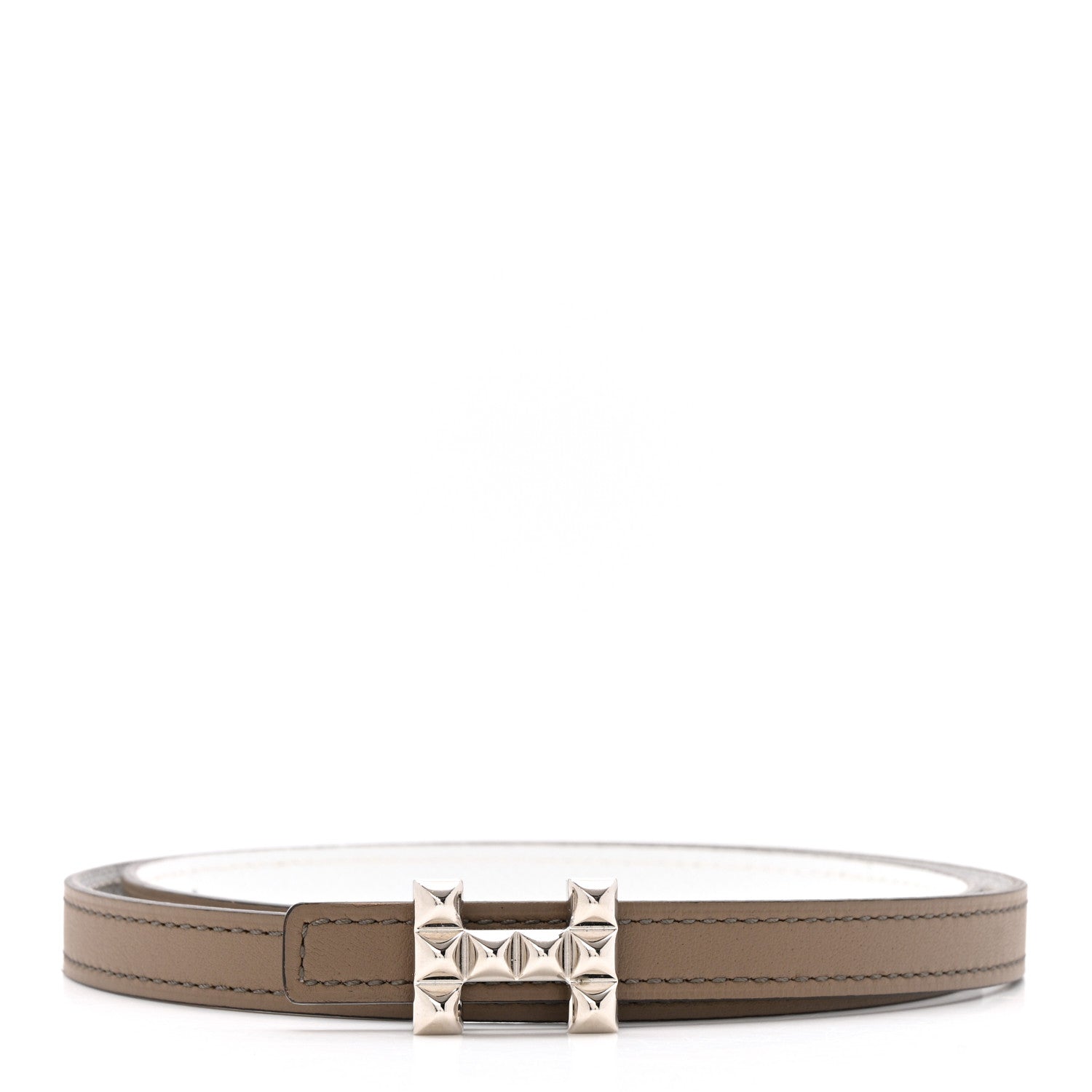 Epsom Swift 13mm H Medor Belt 70 28 White Etoupe