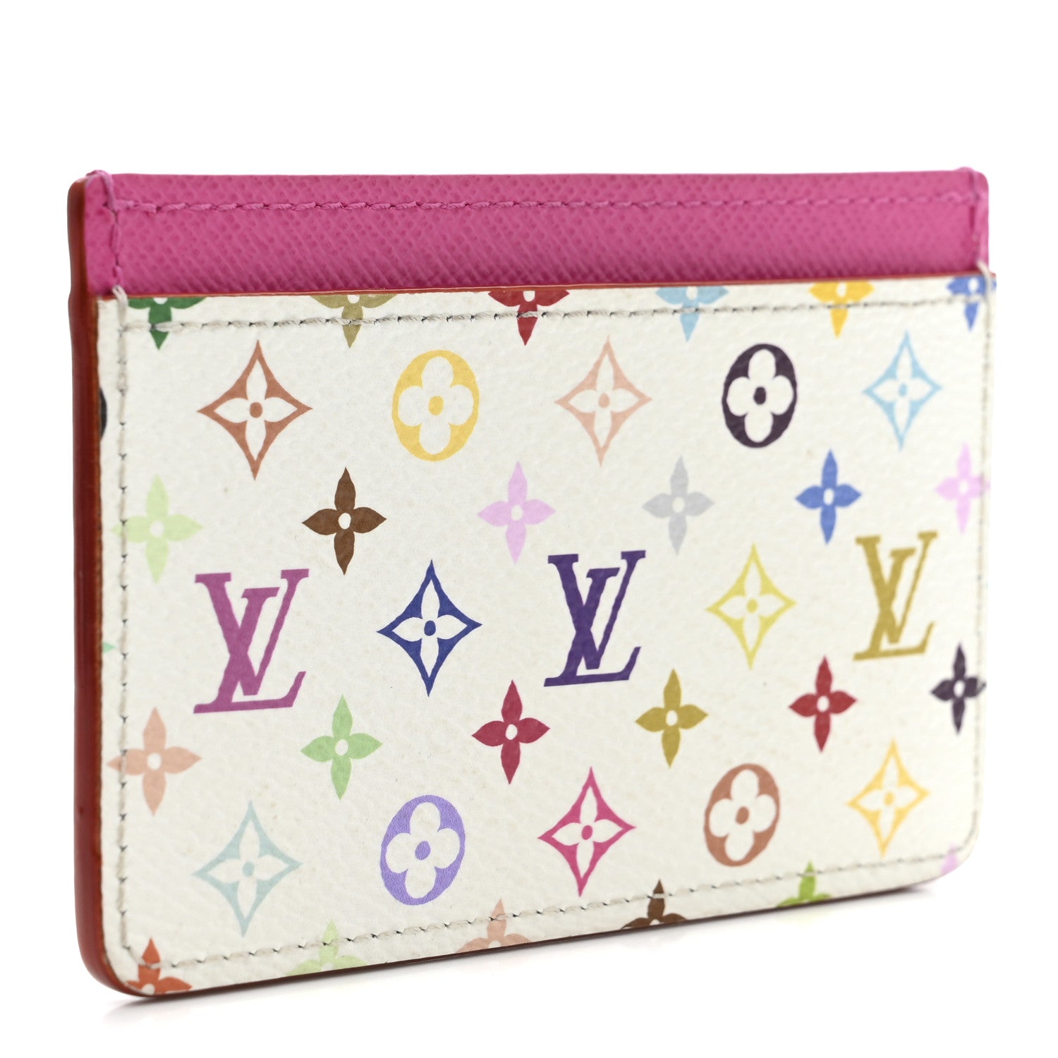 LV X TM Monogram Multicolor Card Holder Kawaii Pink