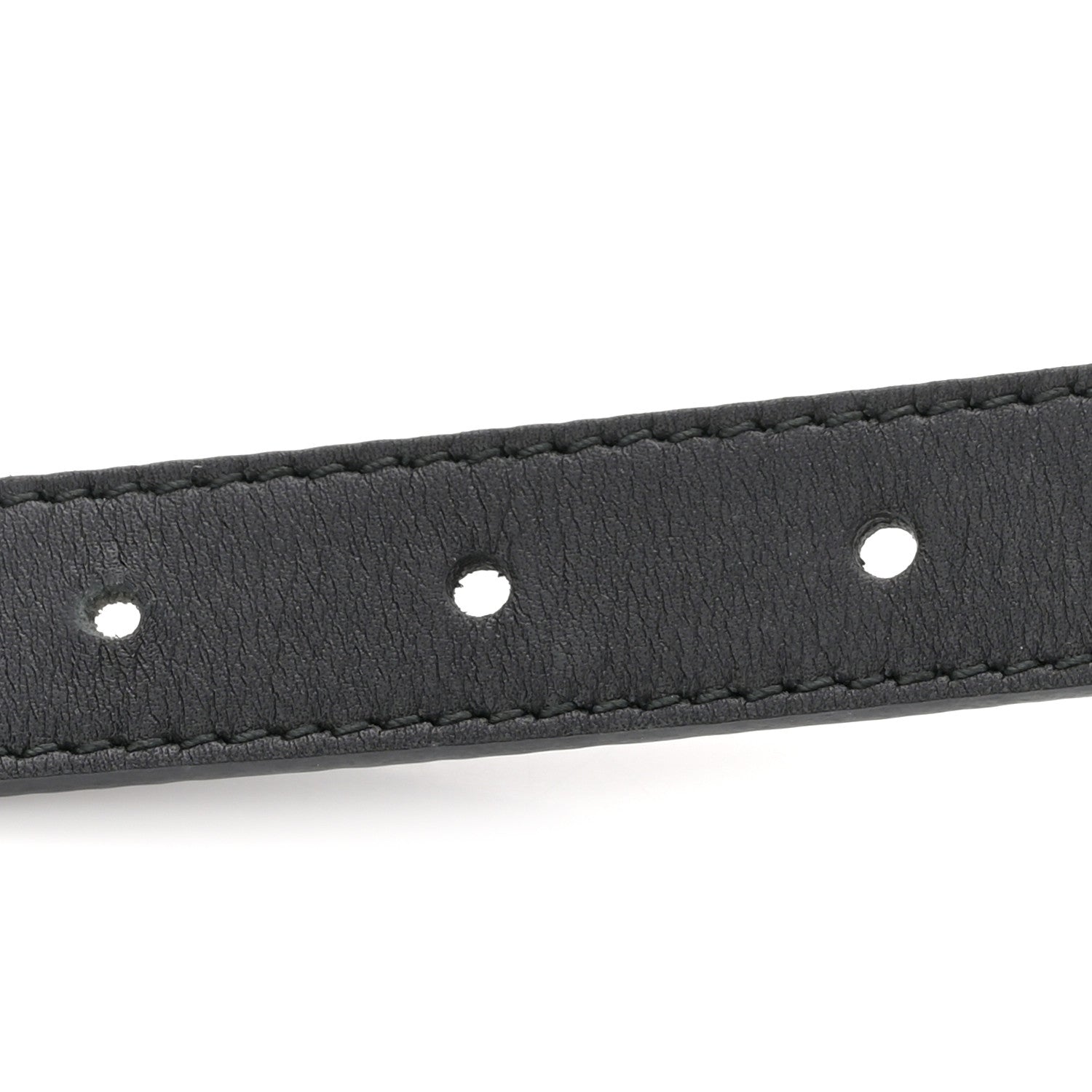 Calfskin Queen Margaret Bee Belt 80 32 Black