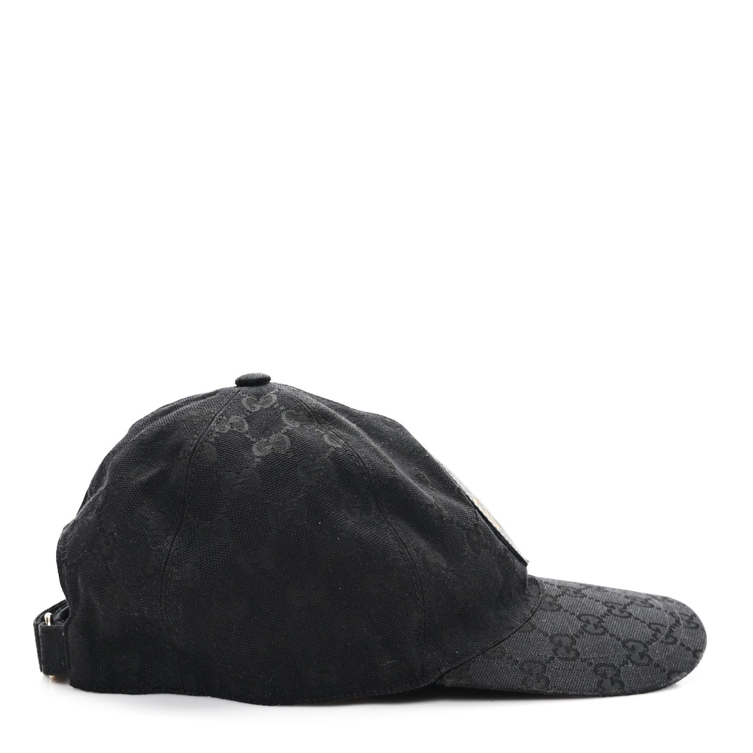 Monogram Textured Dollar Calfskin Zeno Baseball Hat XL Black