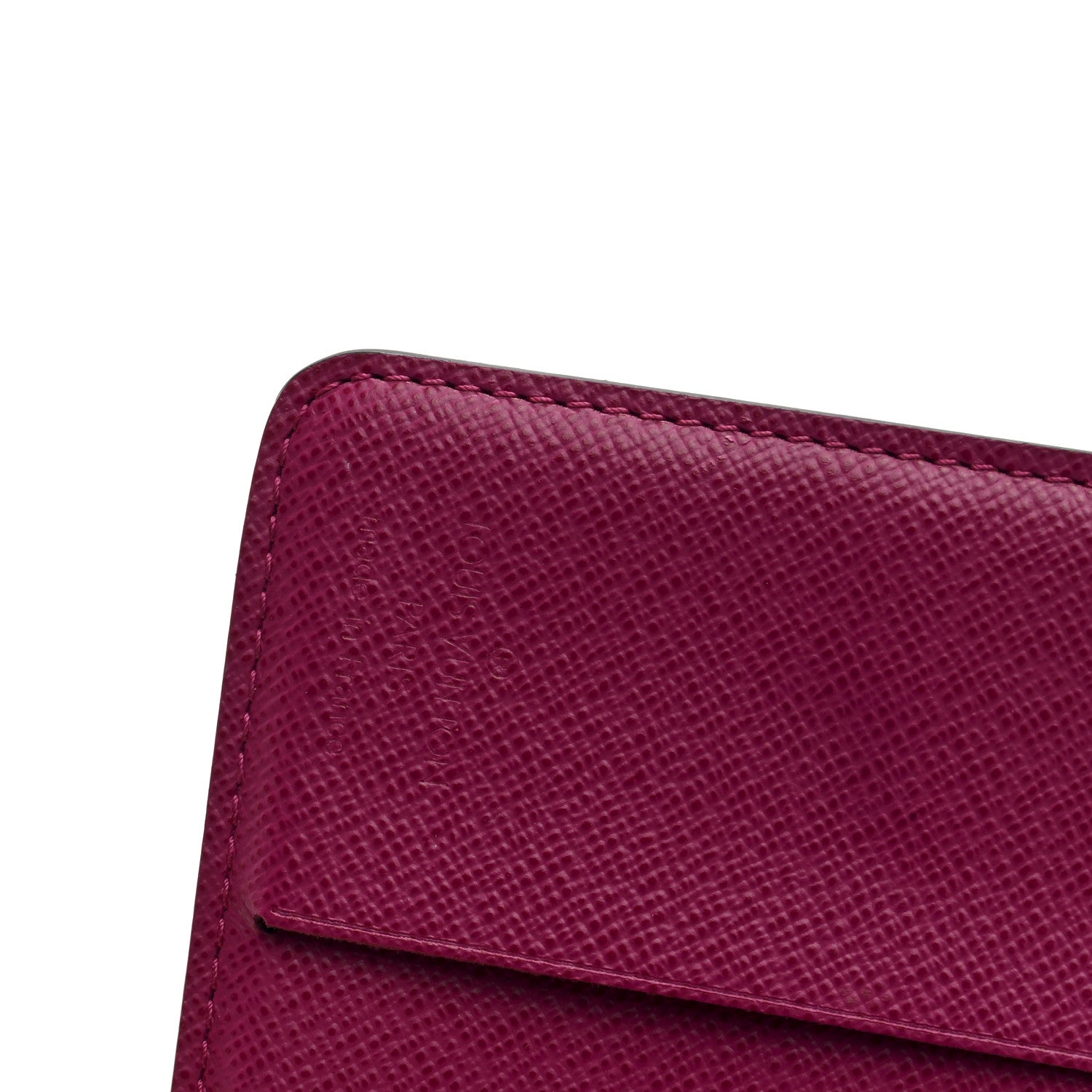 Monogram Perforated Compact Zipped Wallet Fuchsia