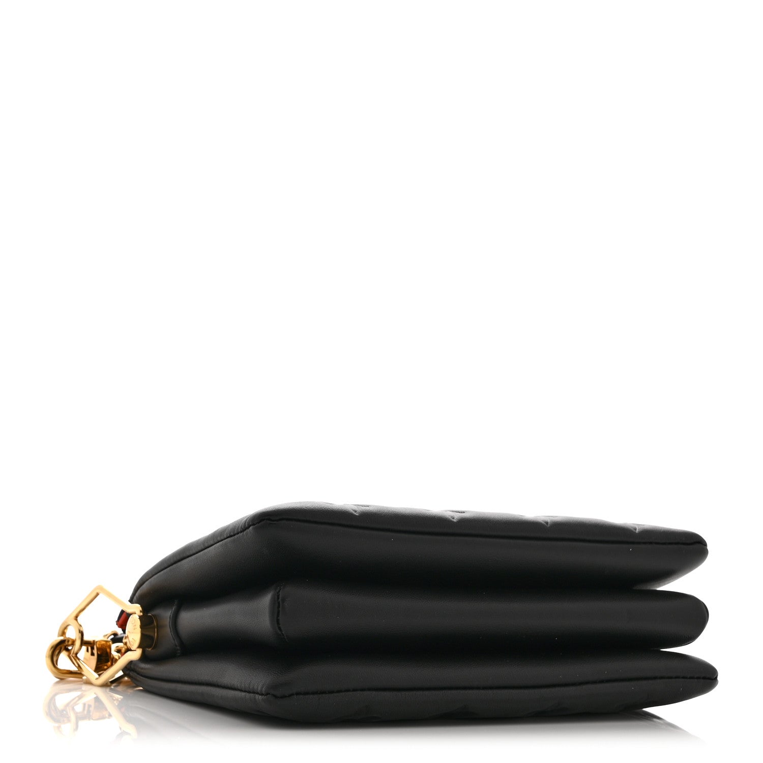 Lambskin Embossed Monogram Coussin BB Black