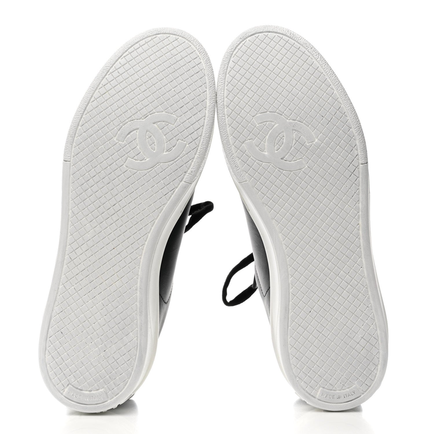 Calfskin CC Womens Sneakers 36 Black
