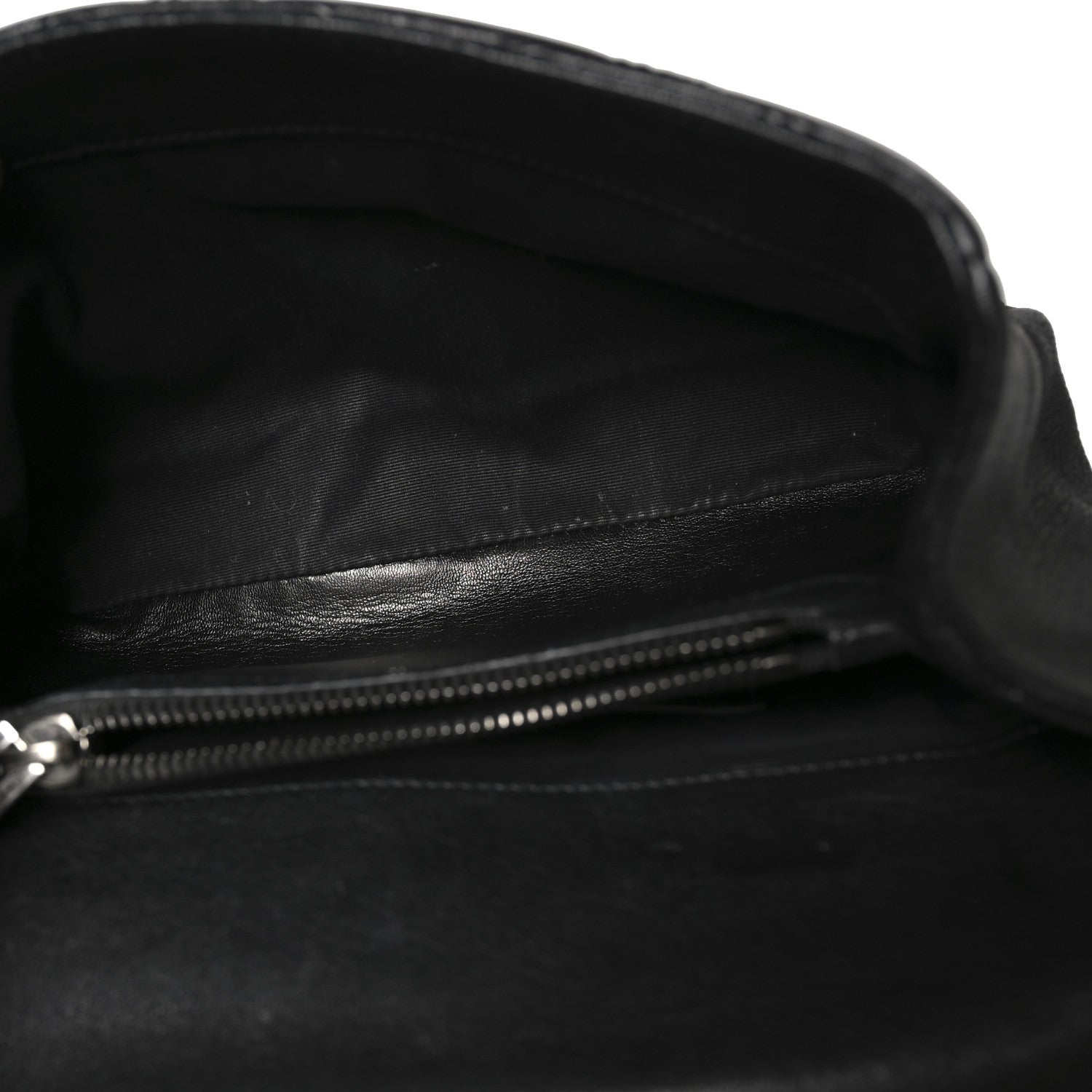 Calfskin Matelasse Diamond Quilted Monogram Medium College Bag Black