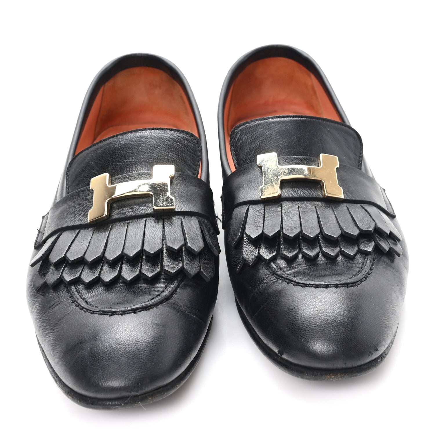 Goatskin Womens Royal Loafers 36 Black