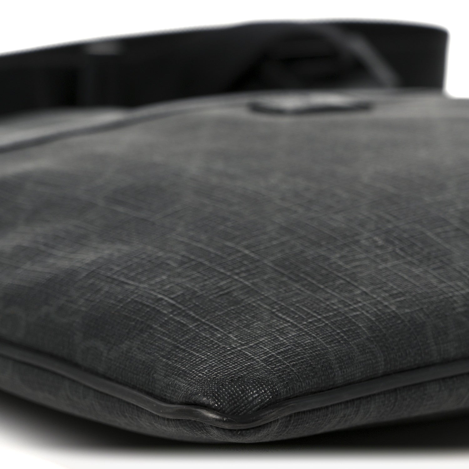 GG Plus Monogram Medium Flat Messenger Bag Black