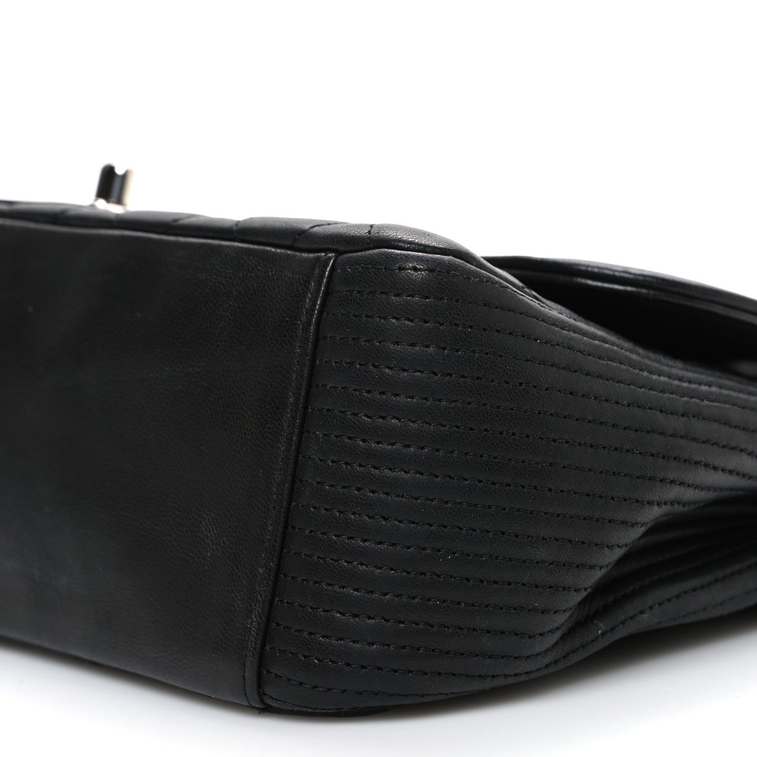 Lambskin Quilted Medium Coco Rider Flap Black