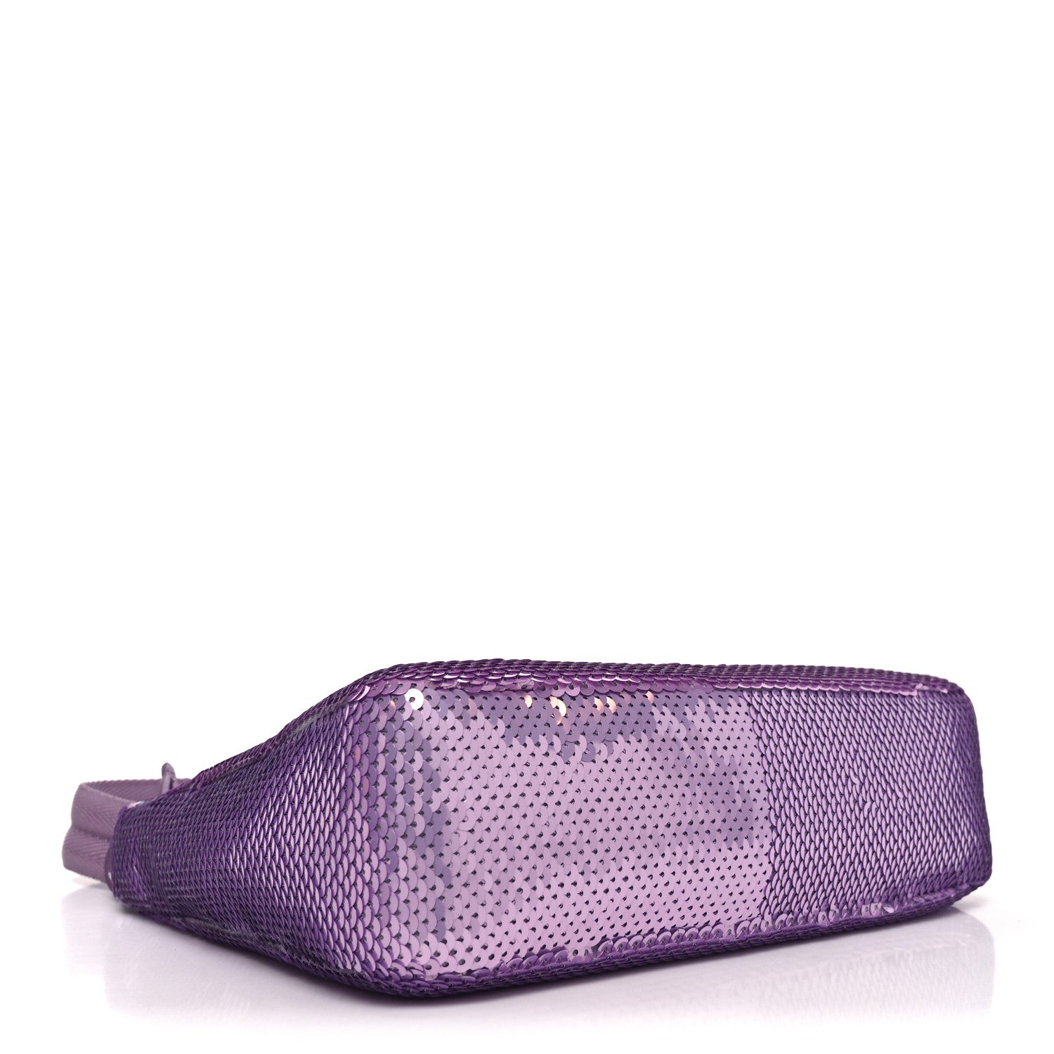Paillettes Sequin Mini Re-Edition 2000 Bag Lilium Black