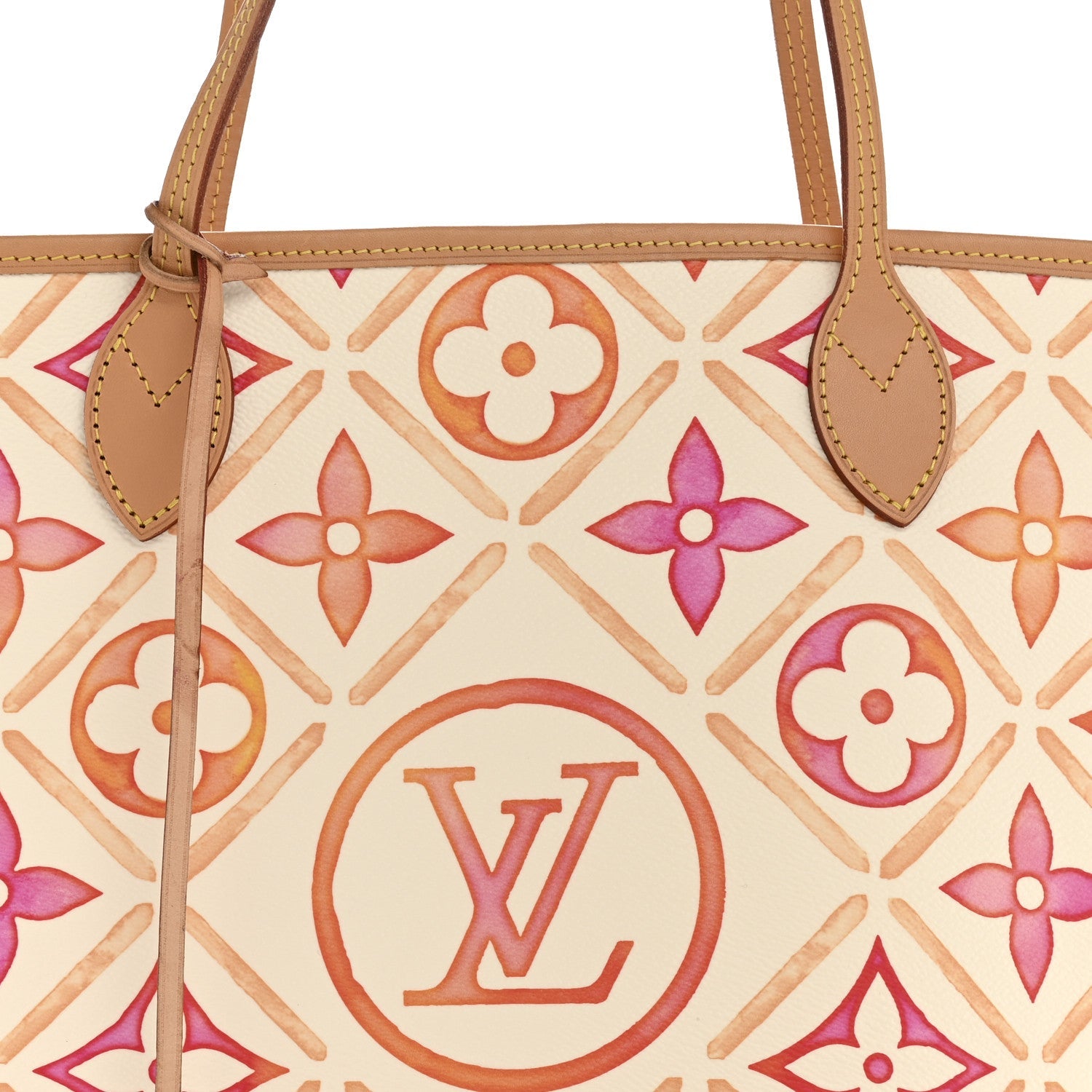Monogram Giant By The Pool 2.0 Neverfull MM Coral