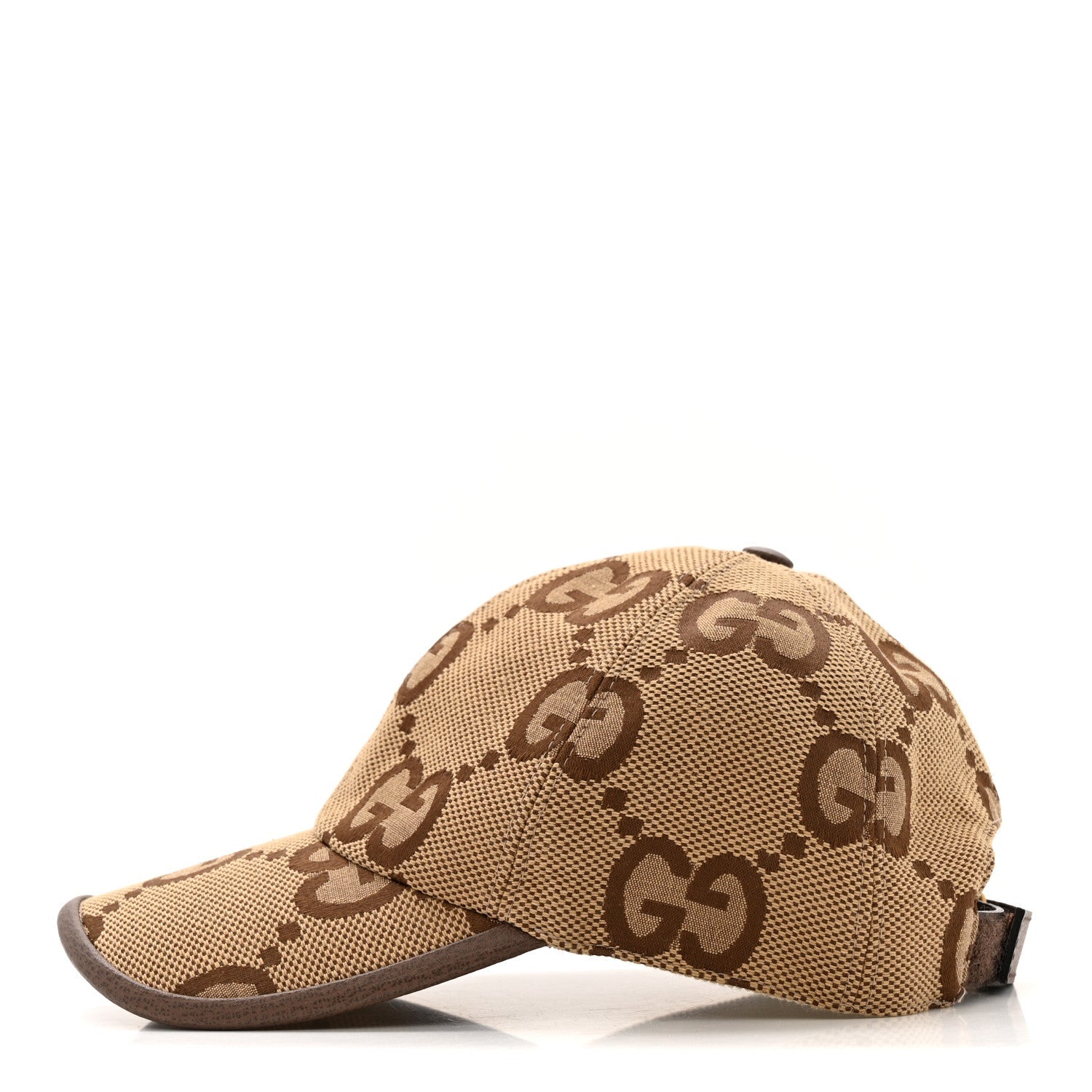 Monogram Jumbo GG Baseball Hat XS Camel Ebony