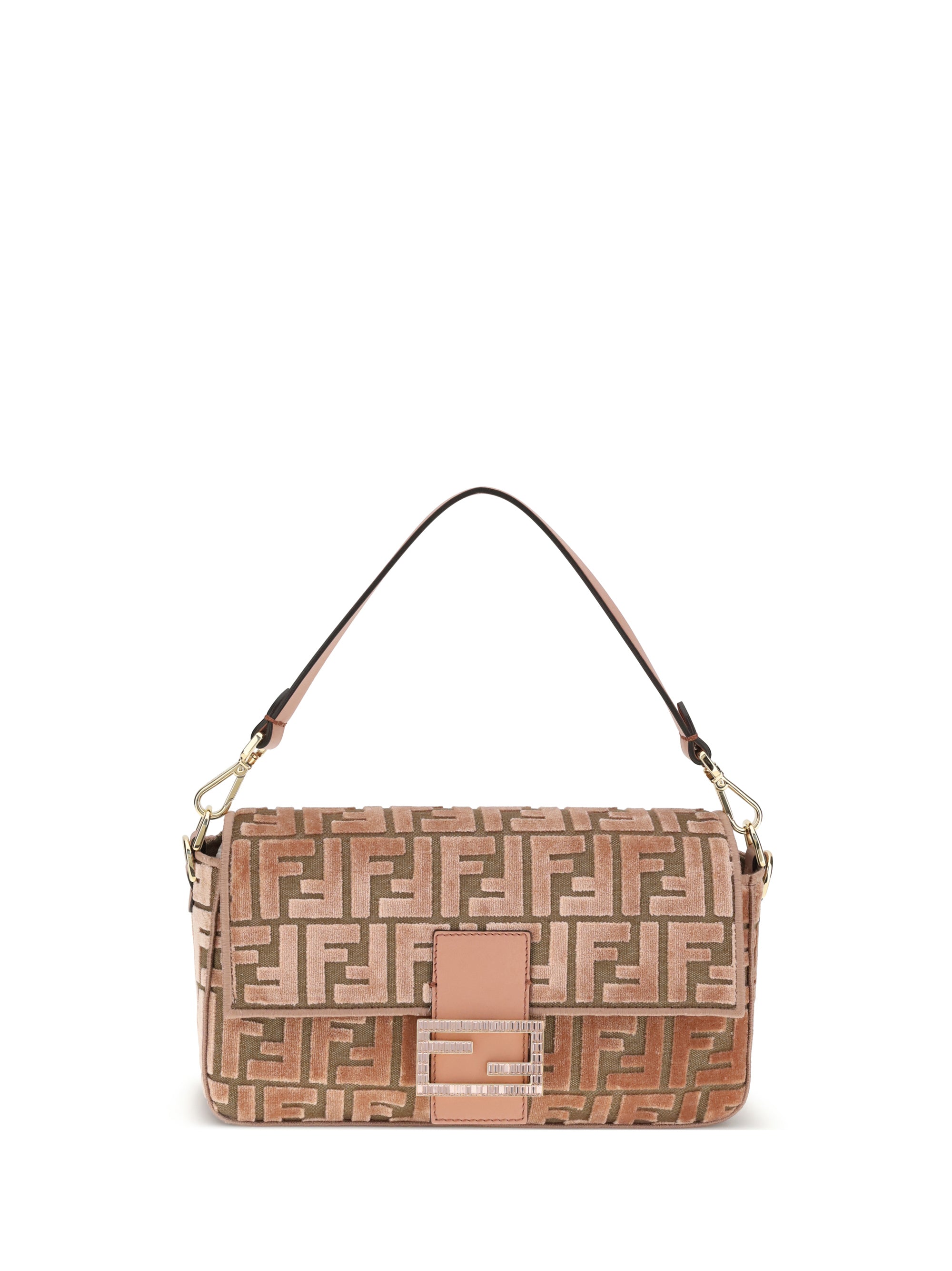 baguette velvet shoulder bag