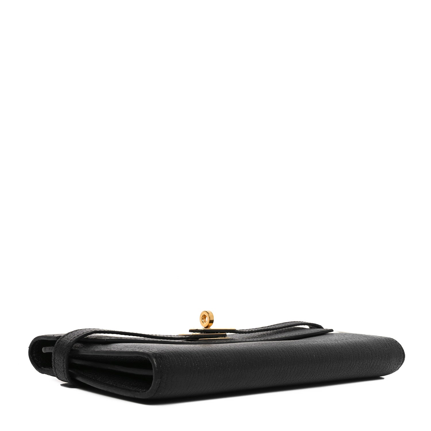 Chevre Mysore Kelly Longue Wallet Black
