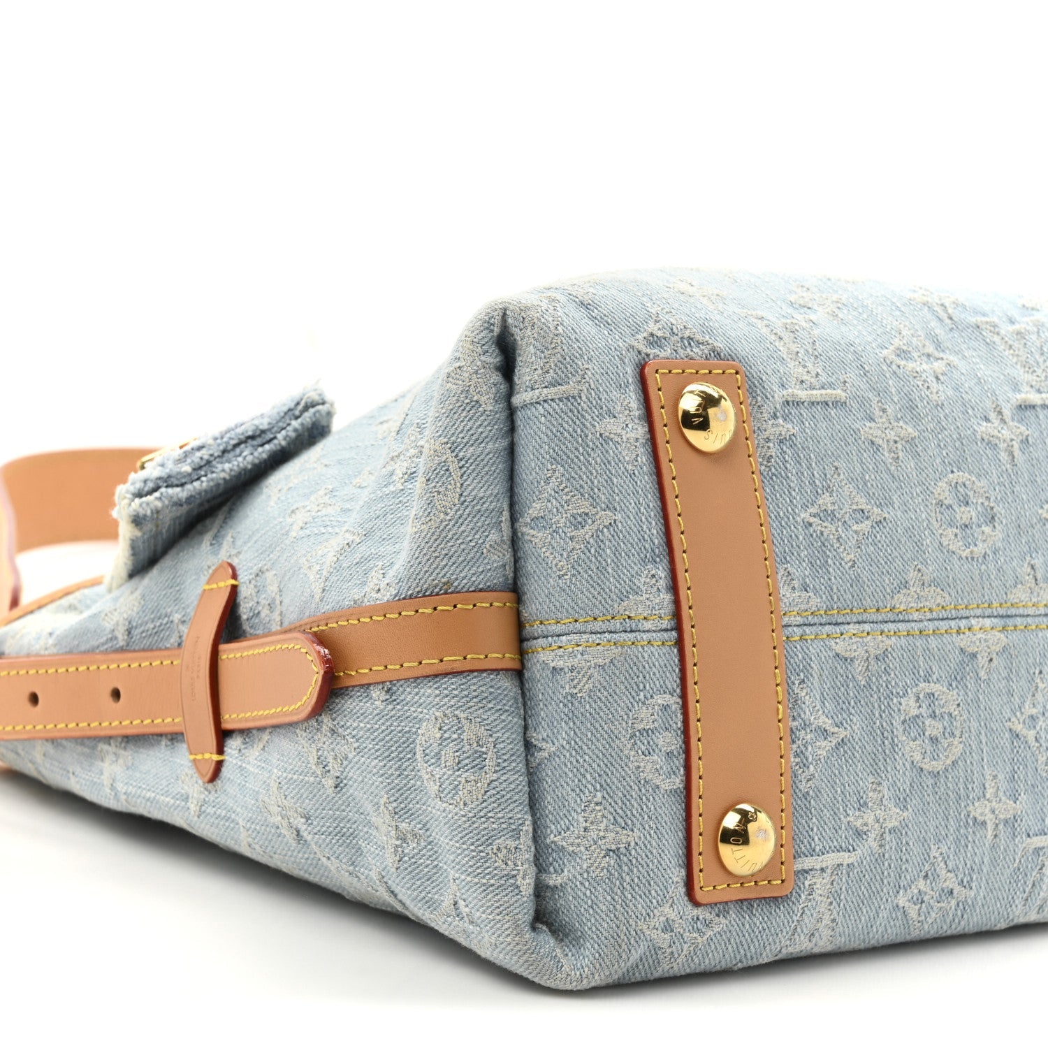Monogram Denim CarryAll PM Sky Blue