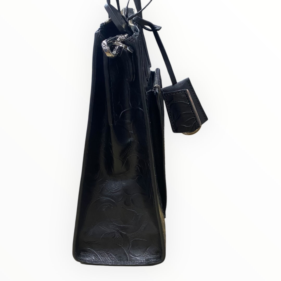 Handbag Leather By Calvin Klein In Black, Size:Medium