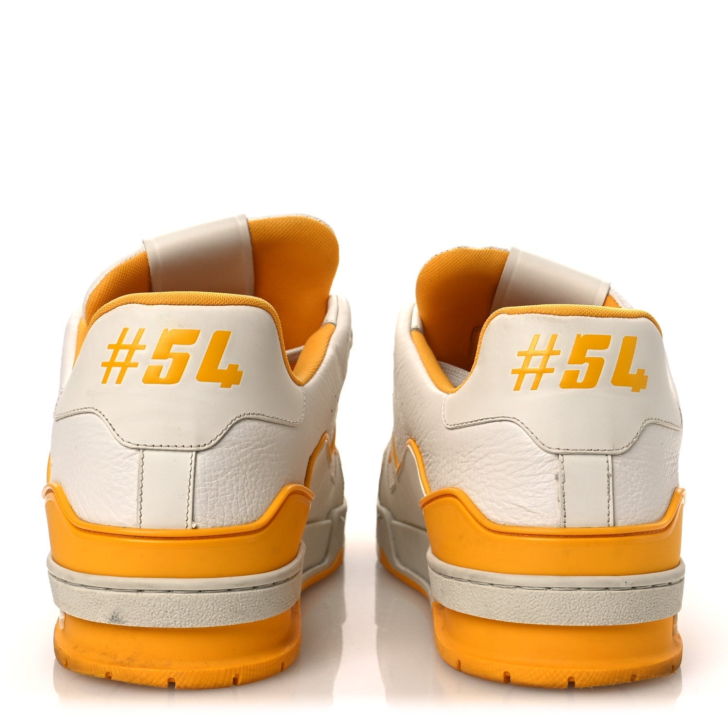 Calfskin LV Trainer Sneakers 11 Yellow