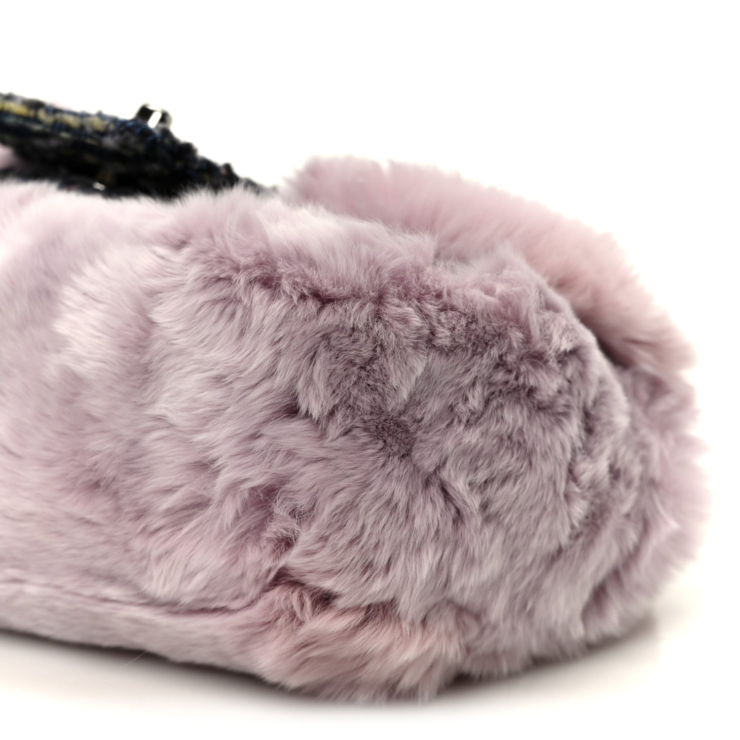 Rabbit Fur Tweed Small Fantasy Flap Lilac