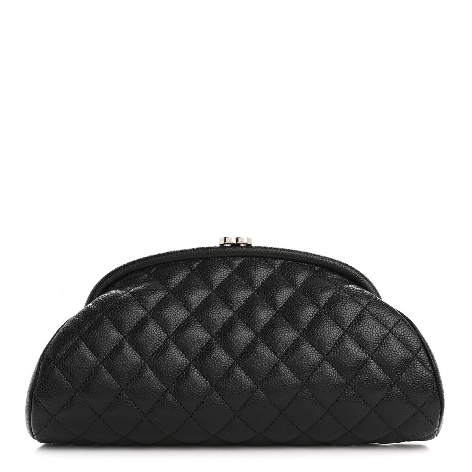 Caviar Quilted Timeless Clutch Black