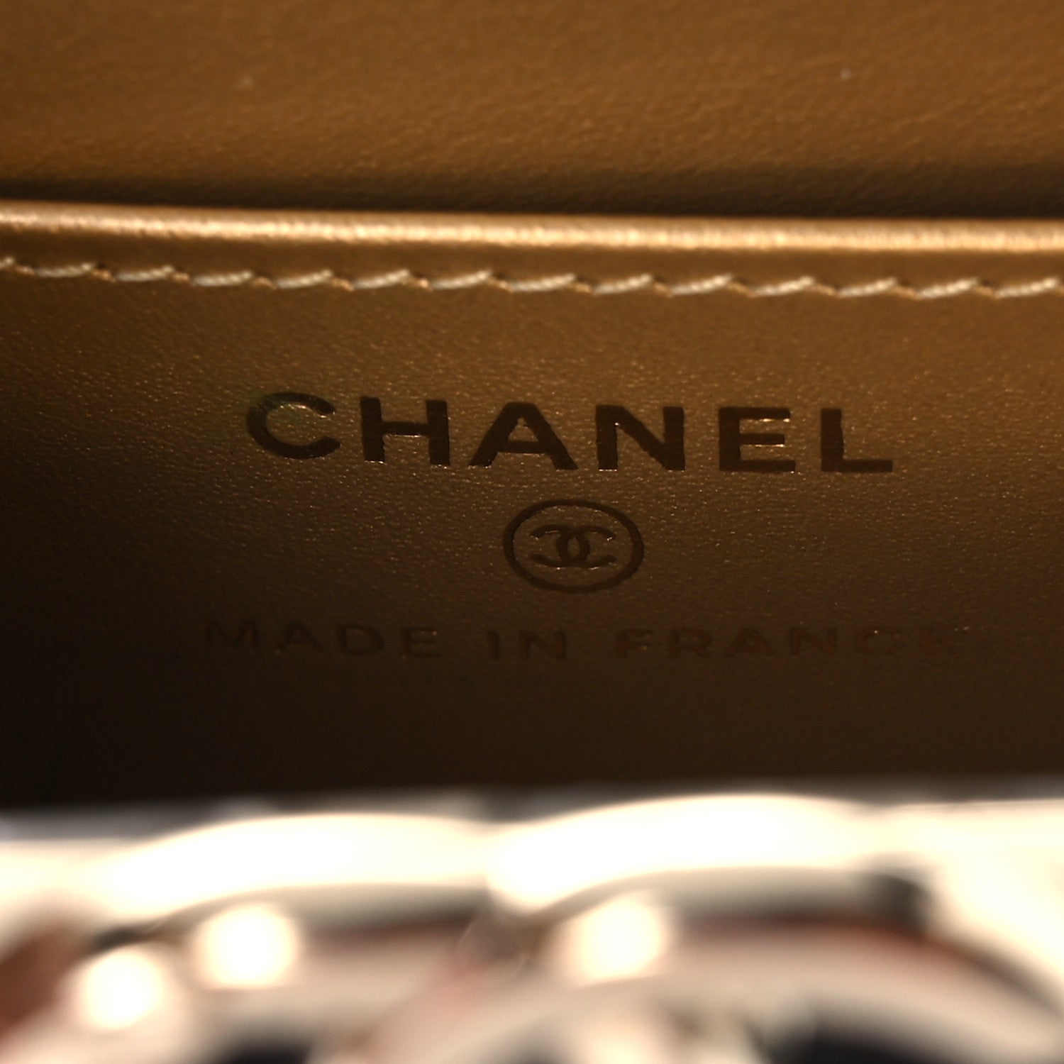 Lambskin Quilted Small Box With Chain Black